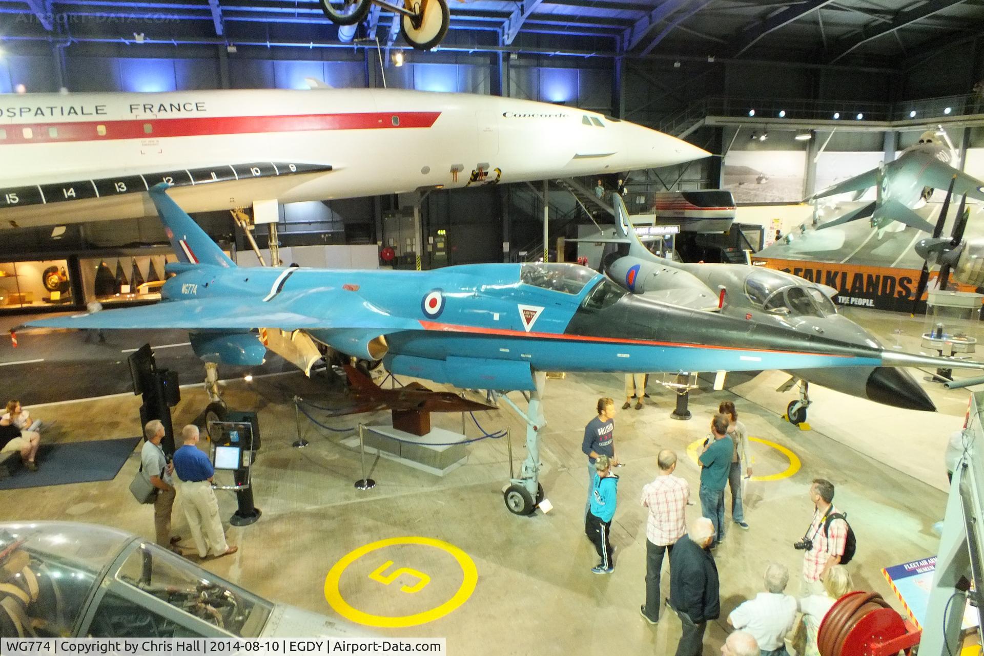 WG774, BAC 221 C/N F.9421, at the FAA Museum, Yeovilton