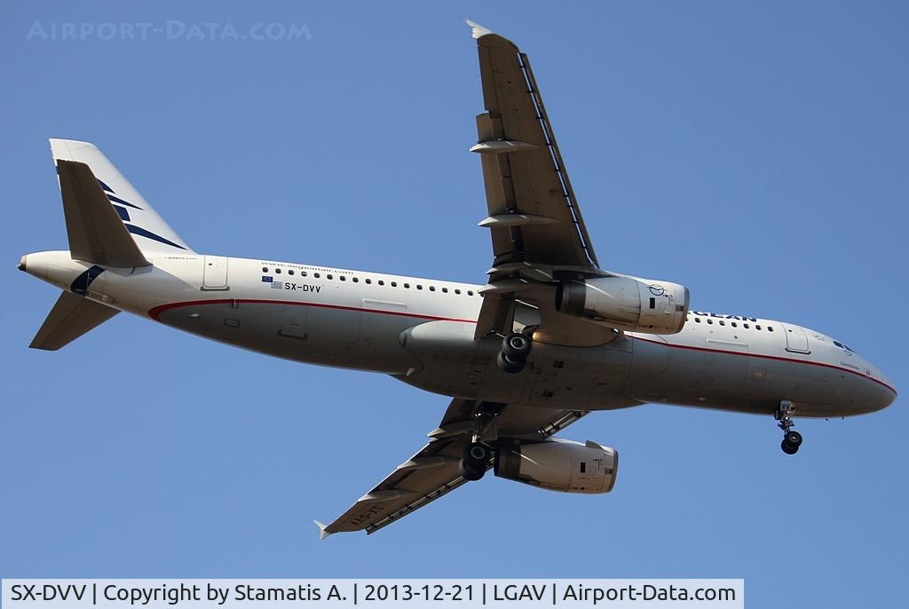 SX-DVV, 2009 Airbus A320-232 C/N 3773, Landing on 03L