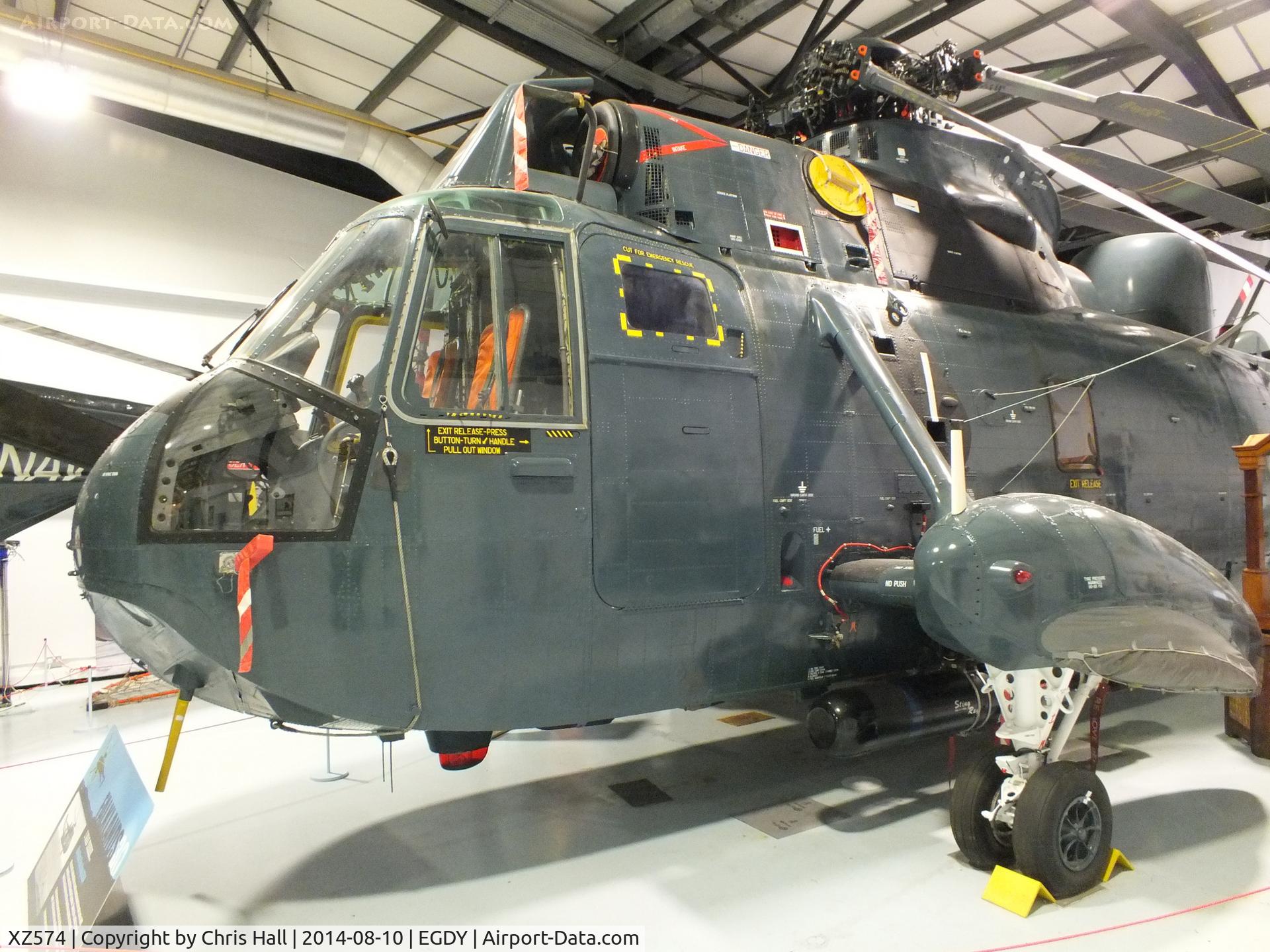 XZ574, 1976 Westland Sea King HAS.6 C/N WA842, at the FAA Museum, Yeovilton