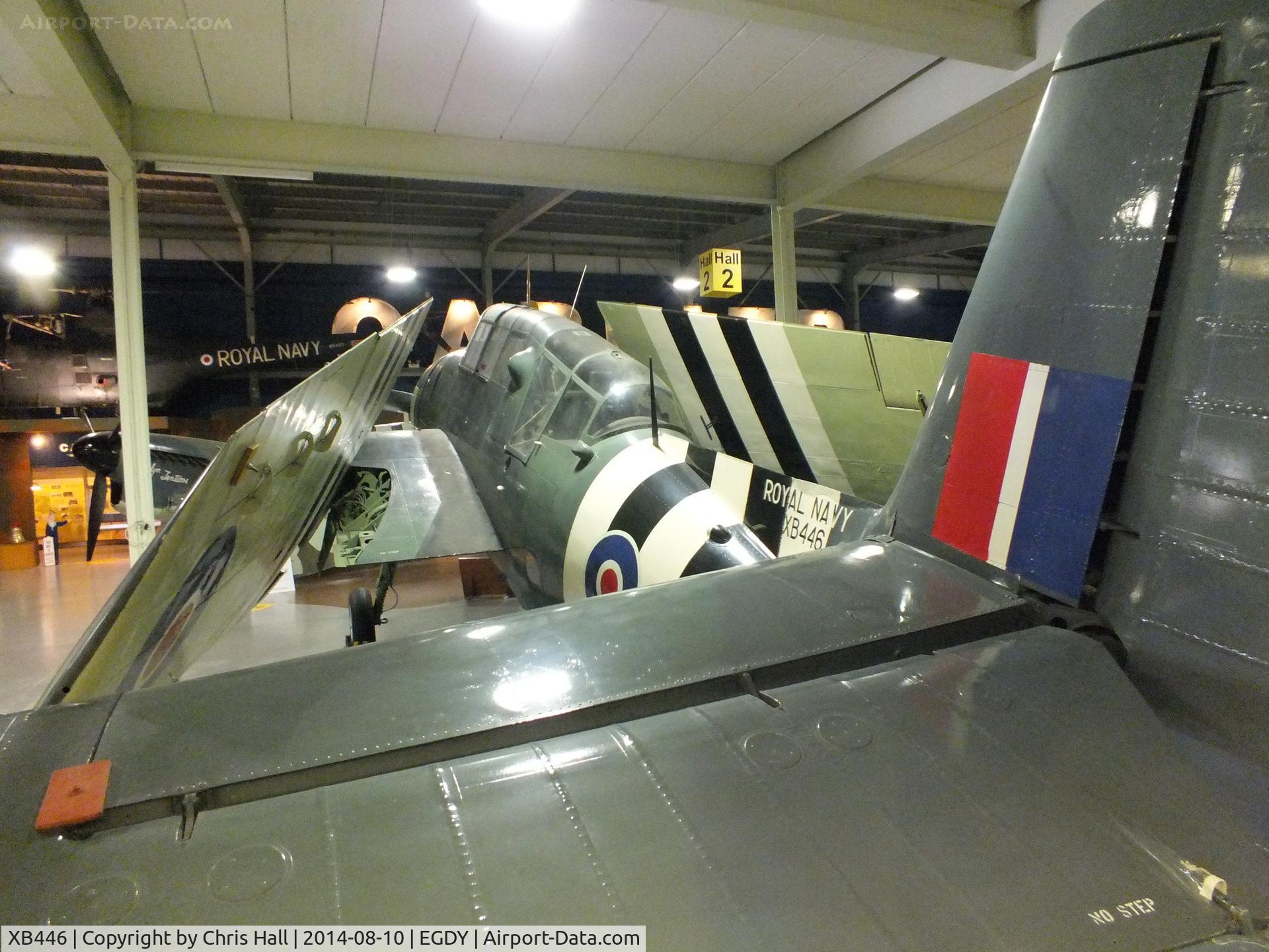 XB446, 1945 General Motors TBM-3S Avenger ECM.6B C/N 2241, at the FAA Museum, Yeovilton