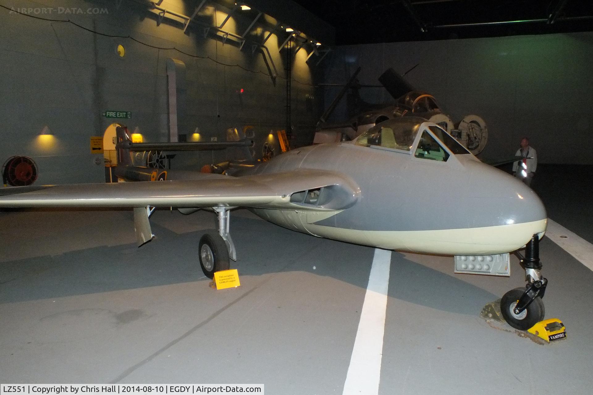LZ551, De Havilland Sea Vampire 1 C/N Not found LZ551, at the FAA Museum, Yeovilton