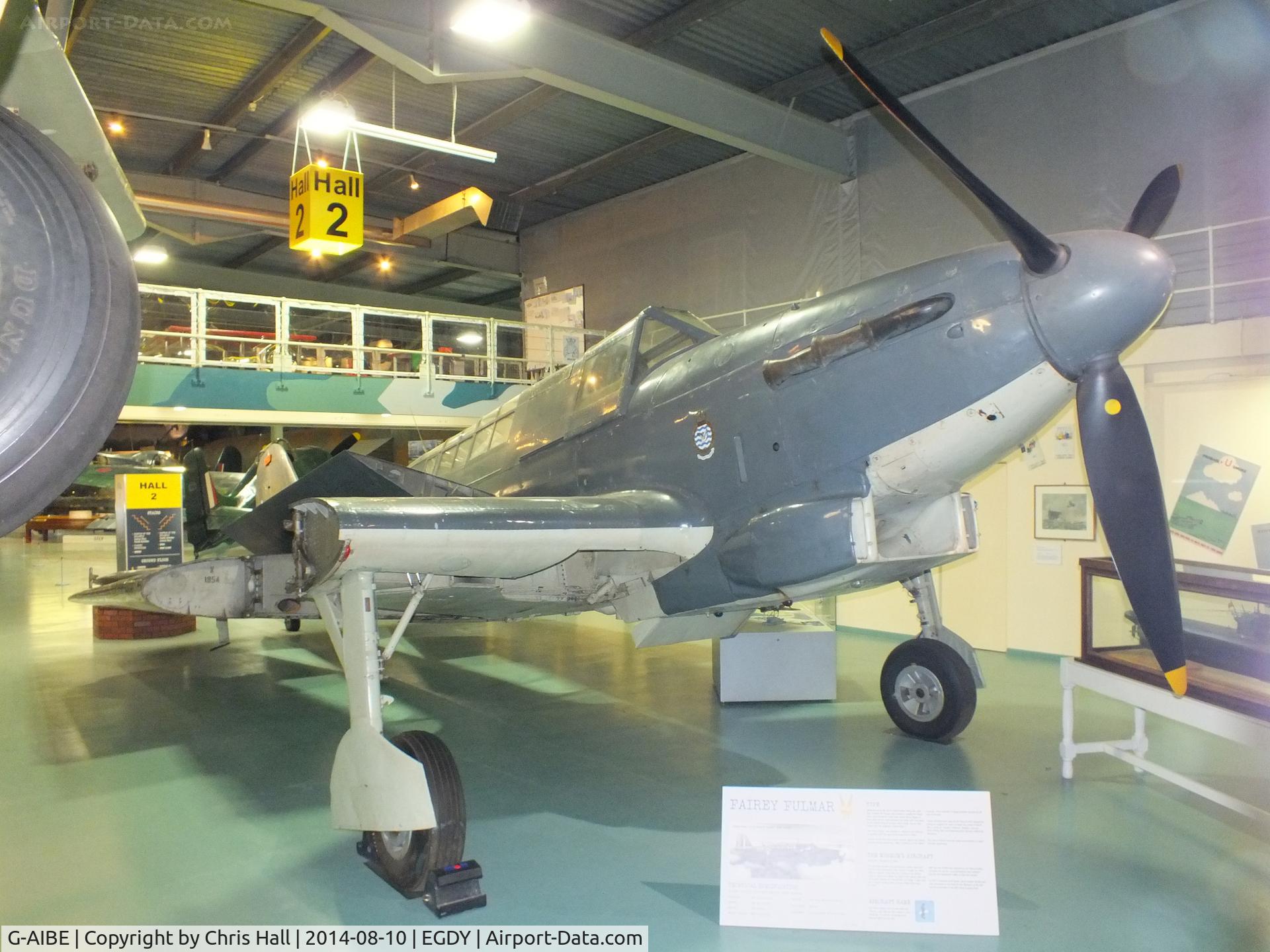 G-AIBE, 1939 Fairey Fulmar II C/N F3707, at the FAA Museum, Yeovilton