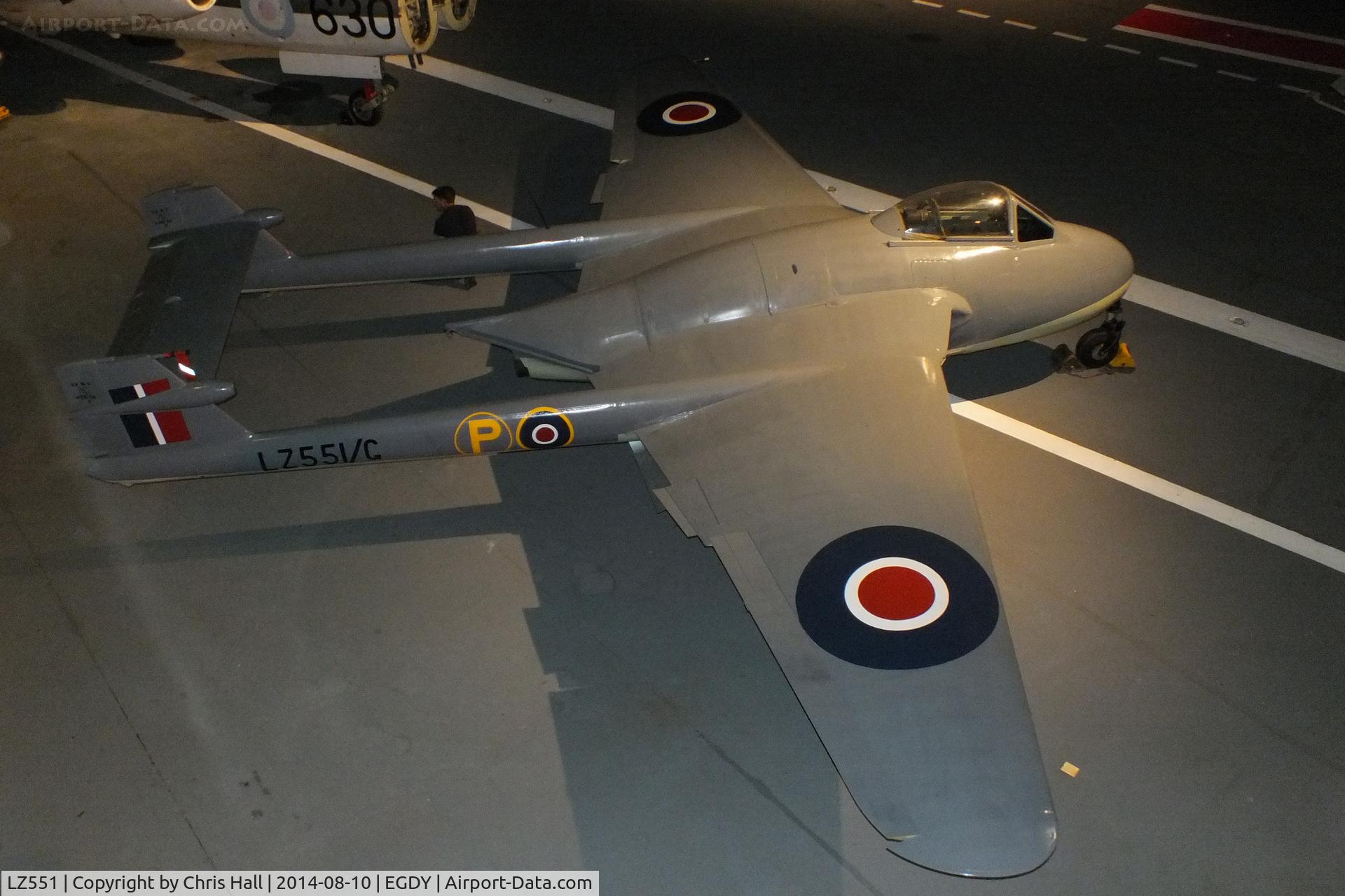 LZ551, De Havilland Sea Vampire 1 C/N Not found LZ551, at the FAA Museum, Yeovilton