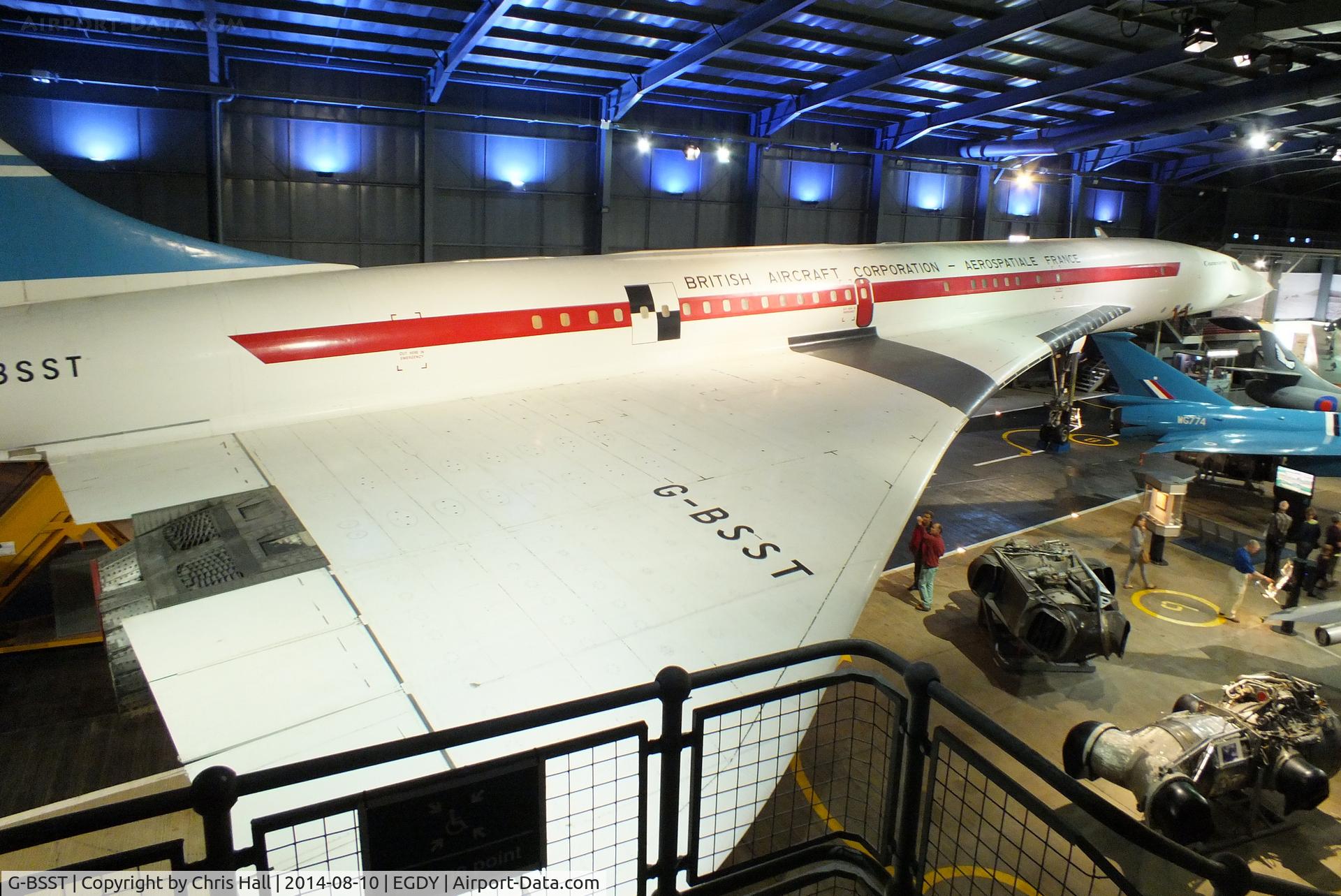 G-BSST, 1966 Aerospatiale-BAC Concorde Prototype C/N 002/13520, at the FAA Museum, Yeovilton