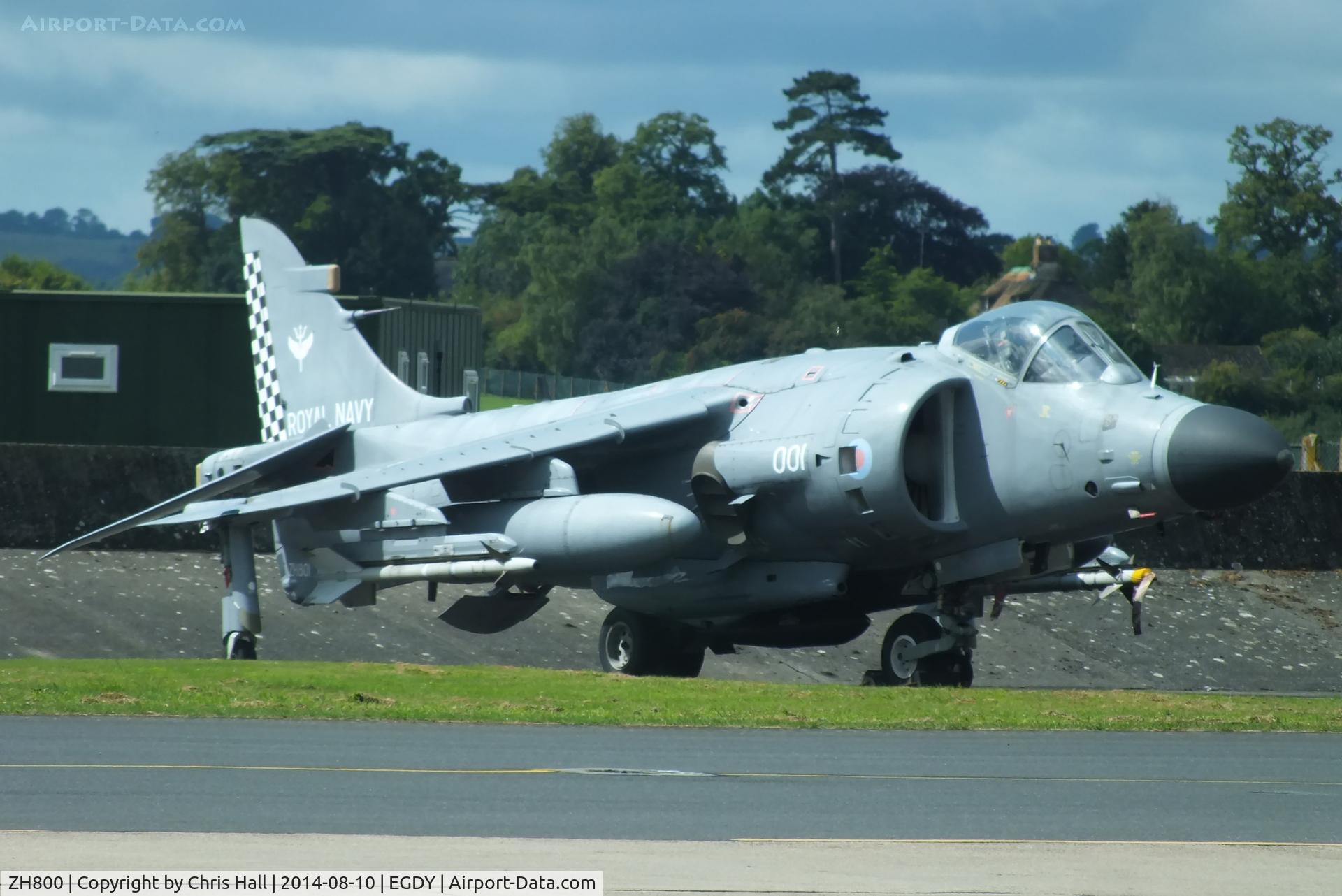 ZH800, 1996 British Aerospace Sea Harrier F/A.2 C/N NB05, displayed outside of the FAA Museum, Yeovilton