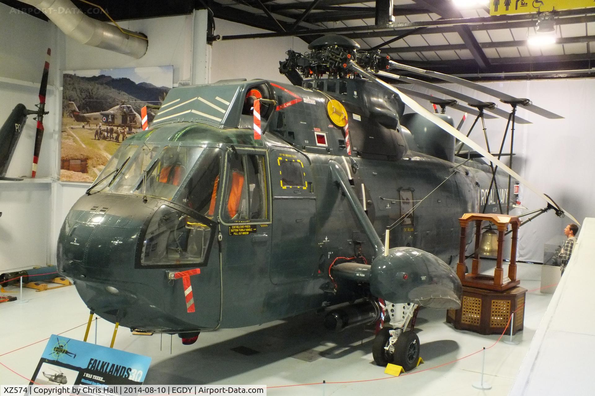 XZ574, 1976 Westland Sea King HAS.6 C/N WA842, at the FAA Museum, Yeovilton