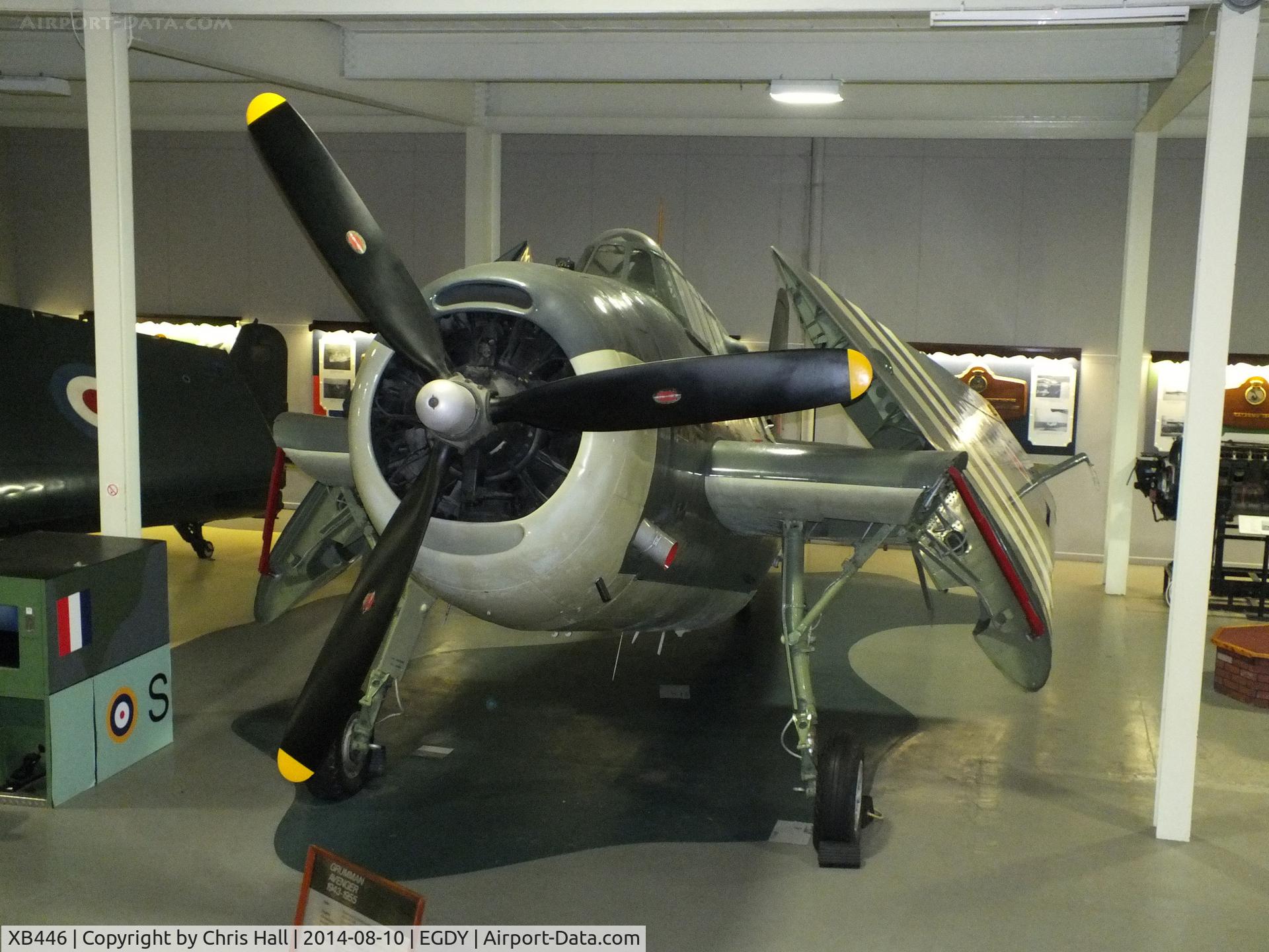 XB446, 1945 General Motors TBM-3S Avenger ECM.6B C/N 2241, at the FAA Museum, Yeovilton