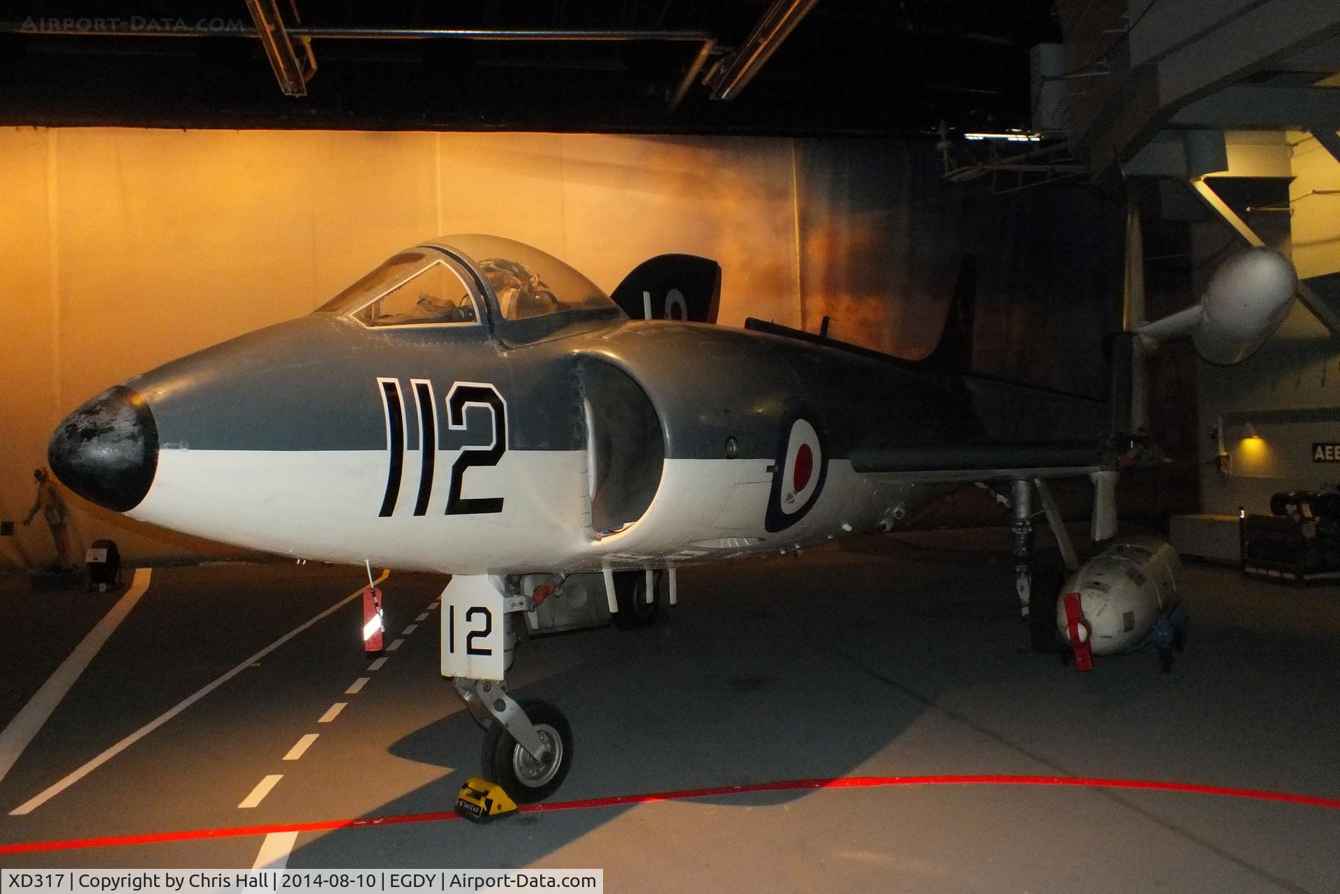 XD317, Supermarine Scimitar F.1 C/N Not found XD317, at the FAA Museum, Yeovilton