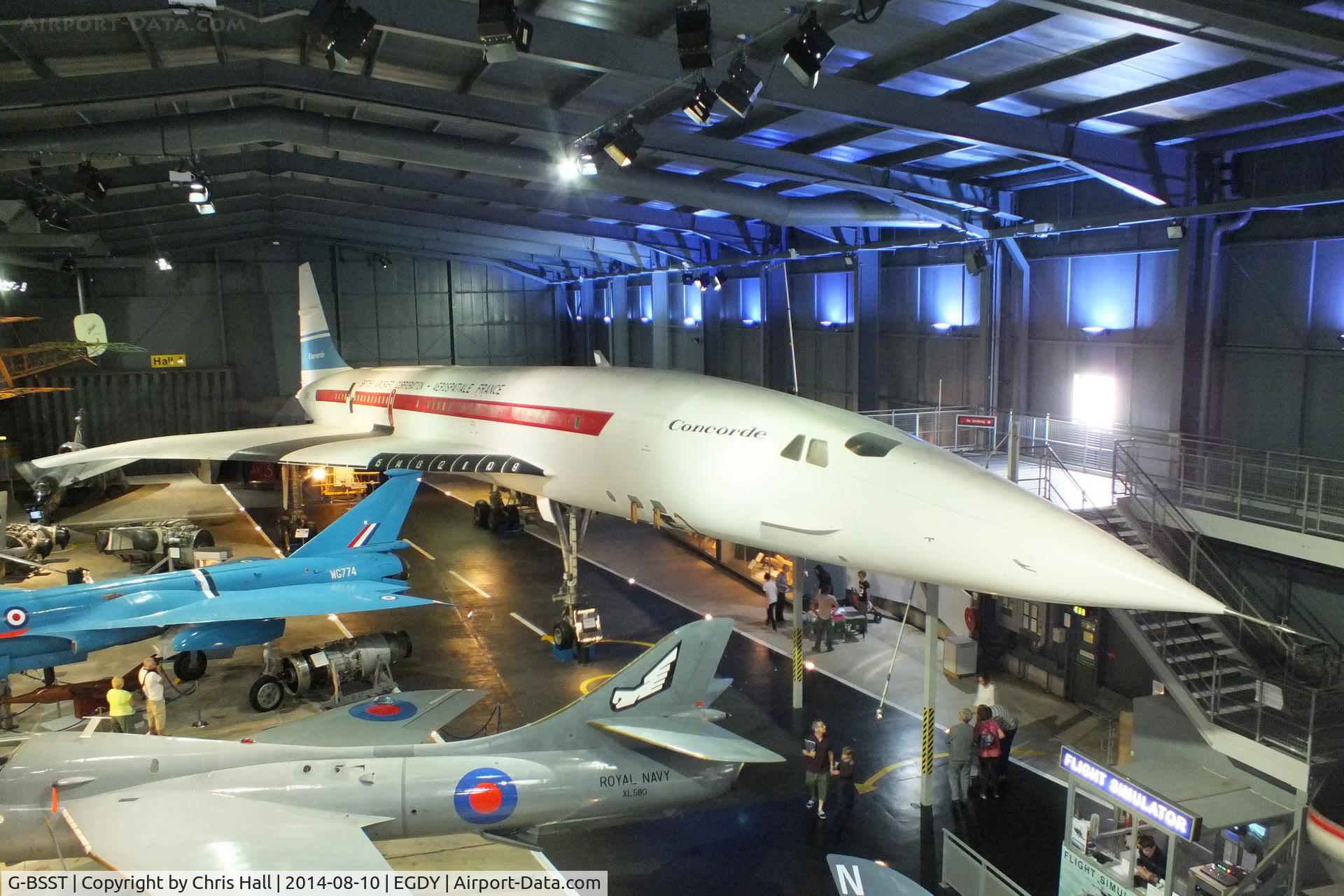 G-BSST, 1966 Aerospatiale-BAC Concorde Prototype C/N 002/13520, at the FAA Museum, Yeovilton