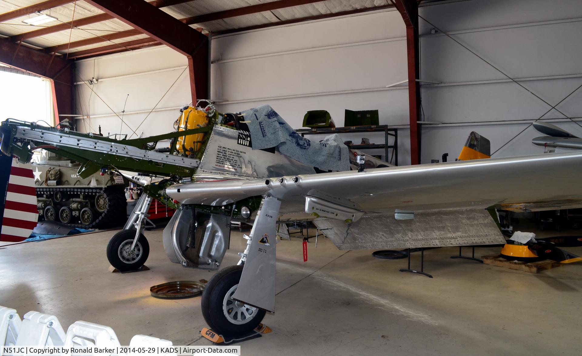 N51JC, 1944 North American P-51D Mustang C/N 122-38798, Cavanaugh Flight Museum Addison, TX