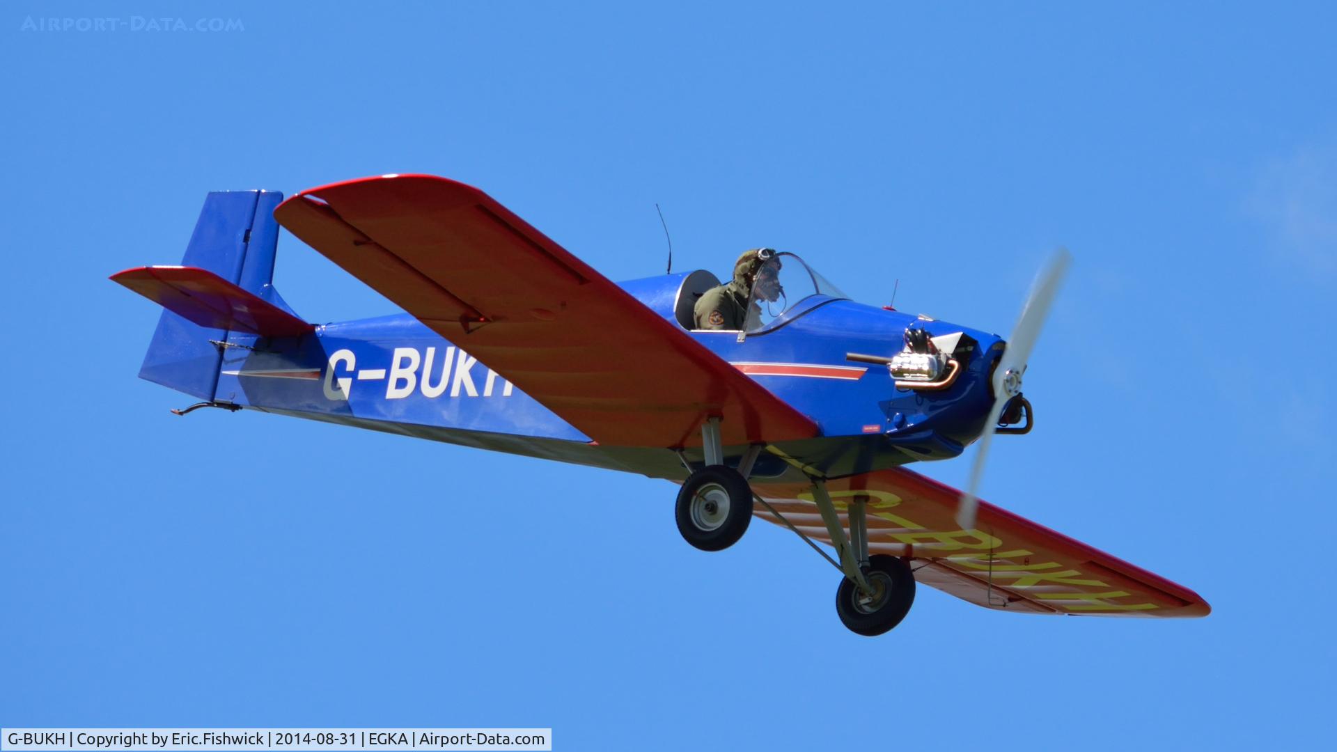 G-BUKH, 1994 Druine D.31 Turbulent C/N PFA 048-11419, 43. G-BUKH (The Tiger Club Turbulent Display Team) after great Barnstorming routine at the superb 25th Anniversary RAFA Shoreham Airshow.