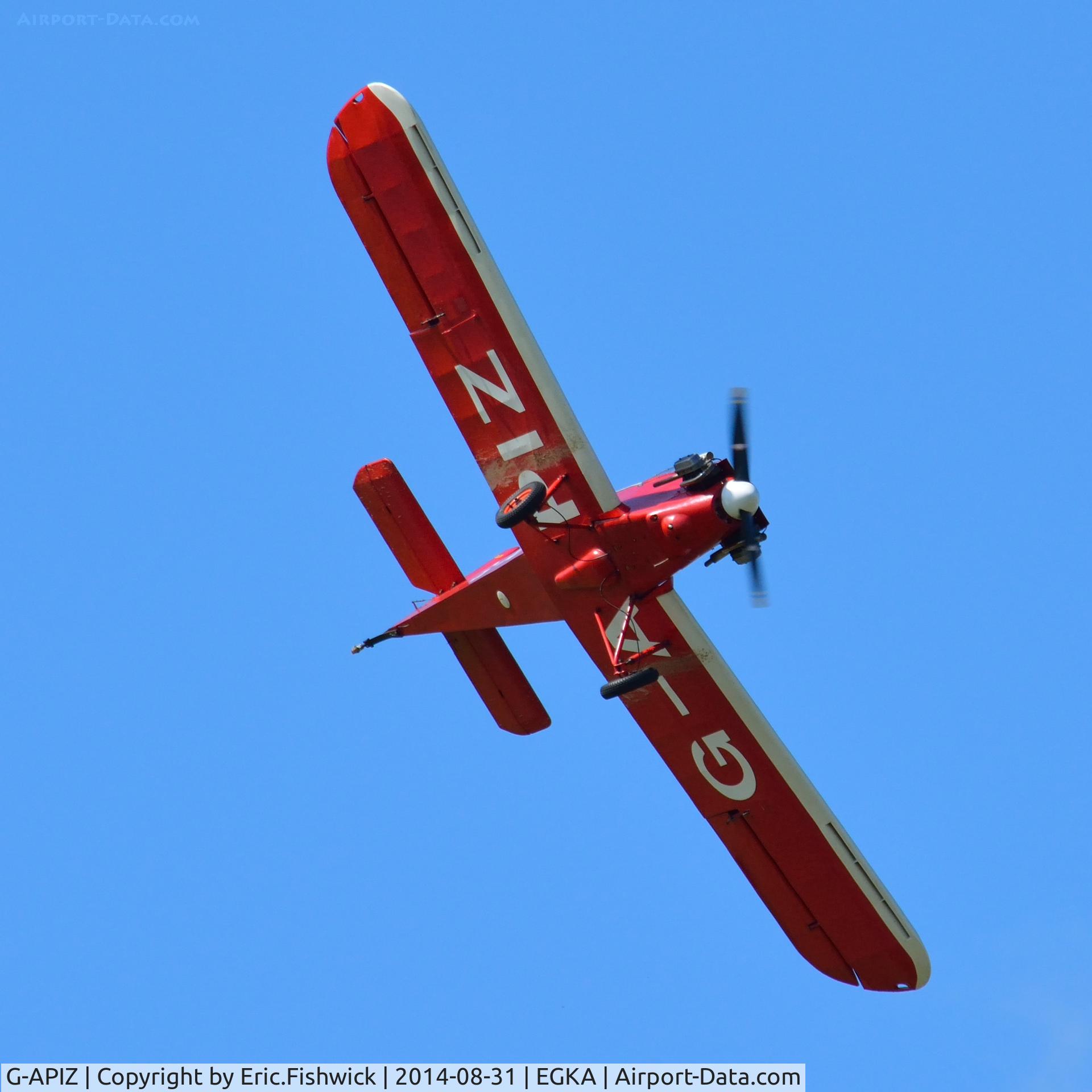 G-APIZ, 1958 Rollason Druine D.31 Turbulent C/N PFA 478, 44. G-AZIP (The Tiger Club Turbulent Display Team) at the superb 25th Anniversary RAFA Shoreham Airshow.