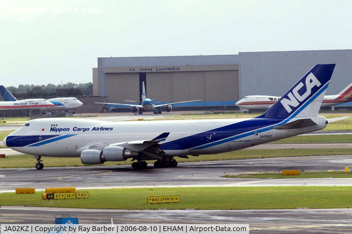 JA02KZ, 2005 Boeing 747-481F (SCD) C/N 34017, Boeing 747-481F [34017] (NCA-Nippon Cargo Airlines) Amsterdam-Schiphol~PH 10/08/2006