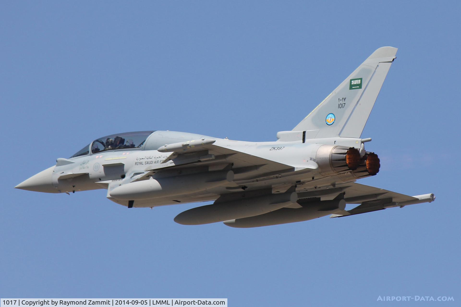 1017, 2014 Eurofighter EF-2000 Typhoon T.3 C/N ???/CT016, Eurofighter EF-2000 1017 Royal Saudi Air Force.