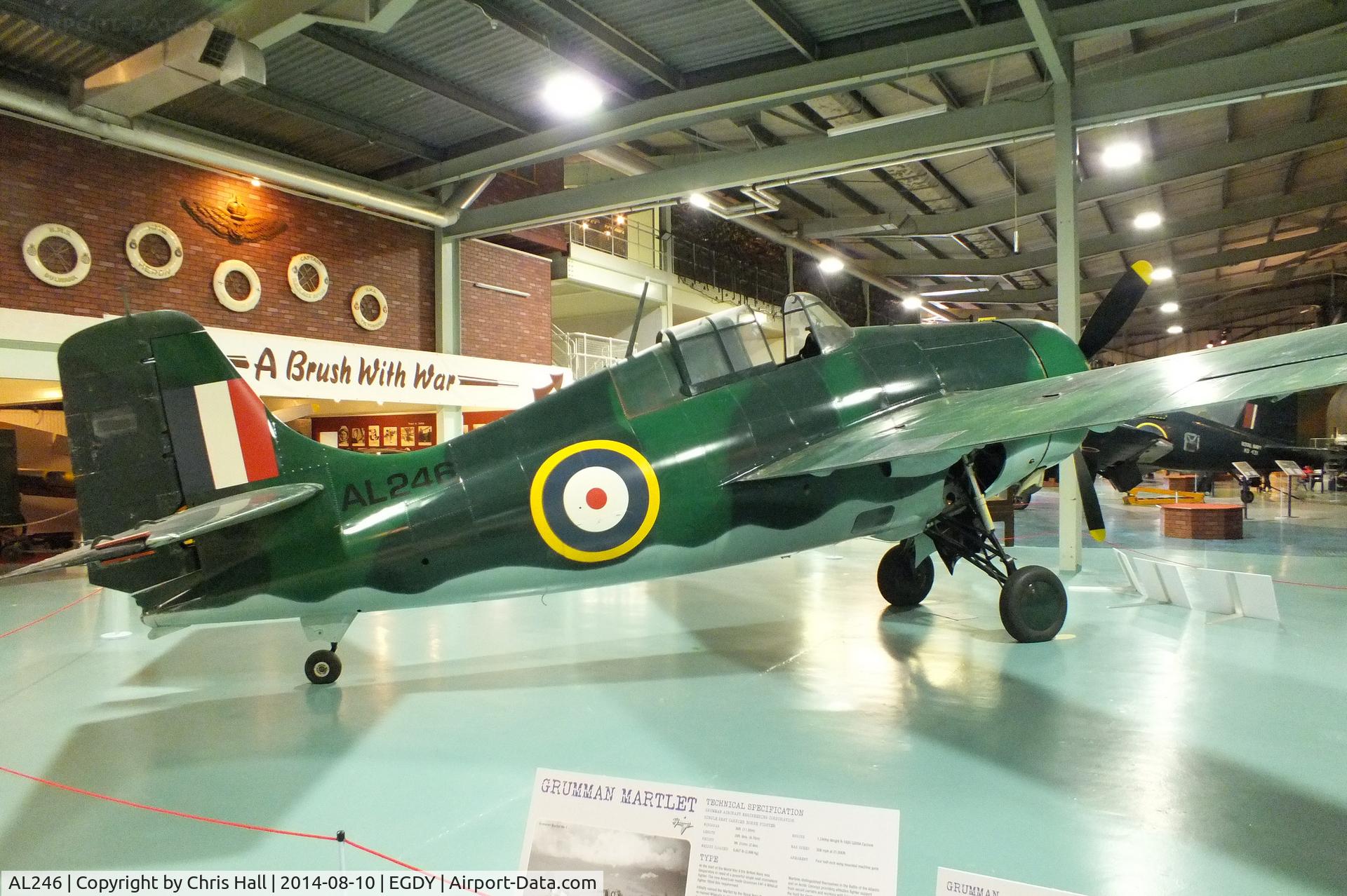 AL246, 1940 Grumman Martlet I C/N 663, at the FAA Museum, Yeovilton