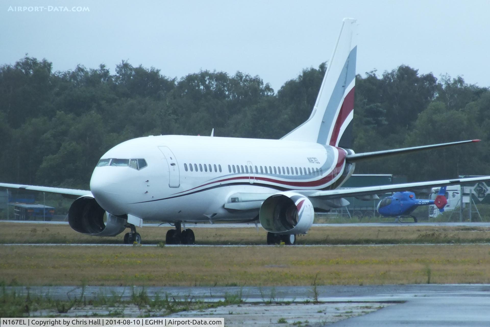 N167EL, 1991 Boeing 737-5Q8 C/N 25167, stored at Bournemouth