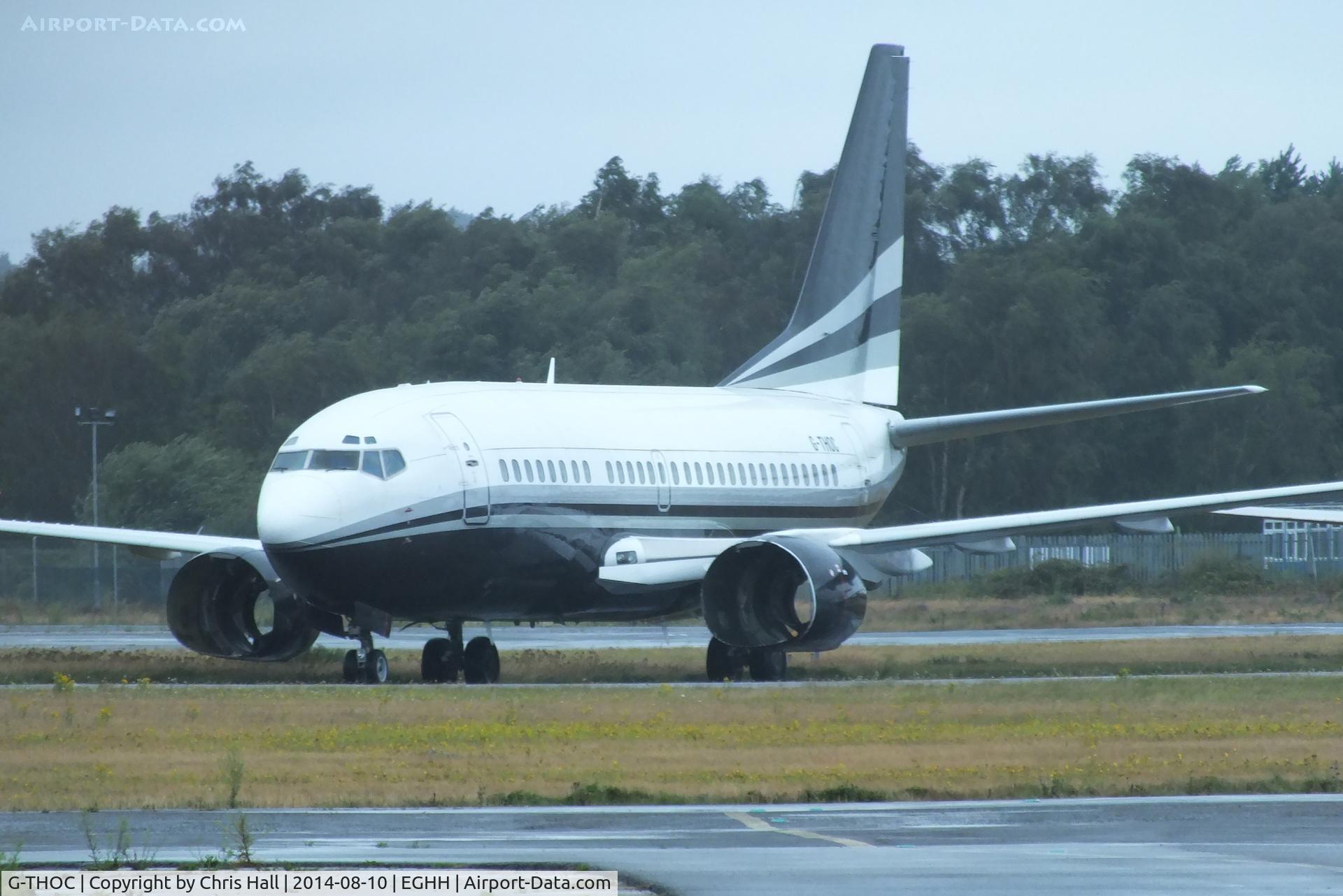 G-THOC, 1990 Boeing 737-59D C/N 24694, stored at Bournemouth