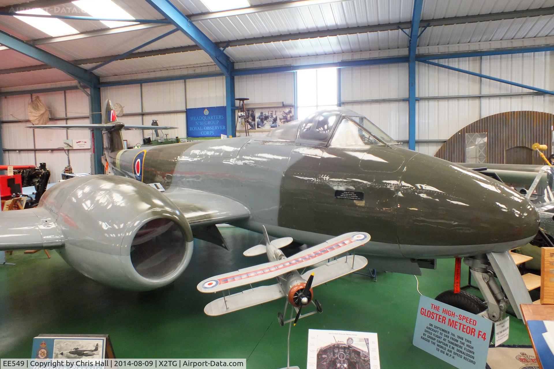 EE549, 1946 Gloster Meteor F.4 C/N Not found EE549, at the Tangmere Military Aviation Museum