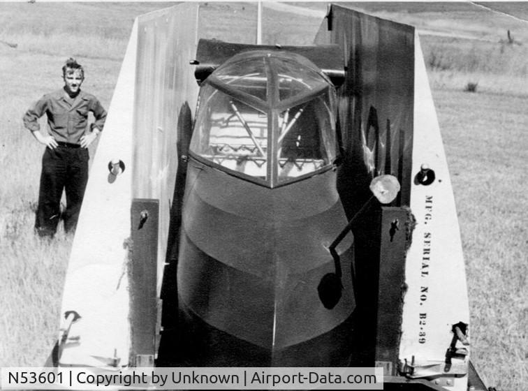 N53601, Frankfort TG-1A C/N B239, NC53601, B2-39, on its trailer.
