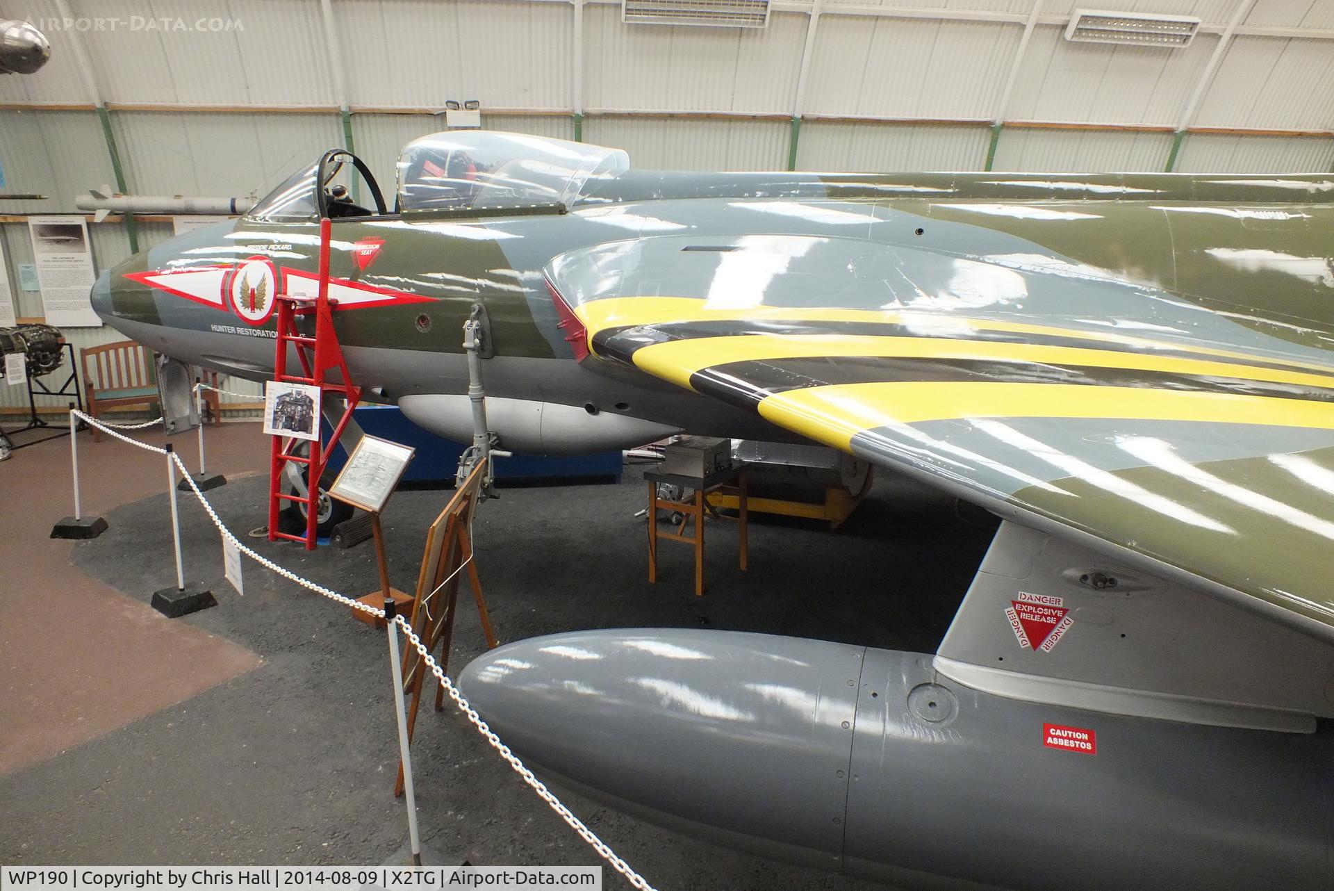 WP190, 1955 Hawker Hunter F.5 C/N S4/U/3041, at the Tangmere Military Aviation Museum