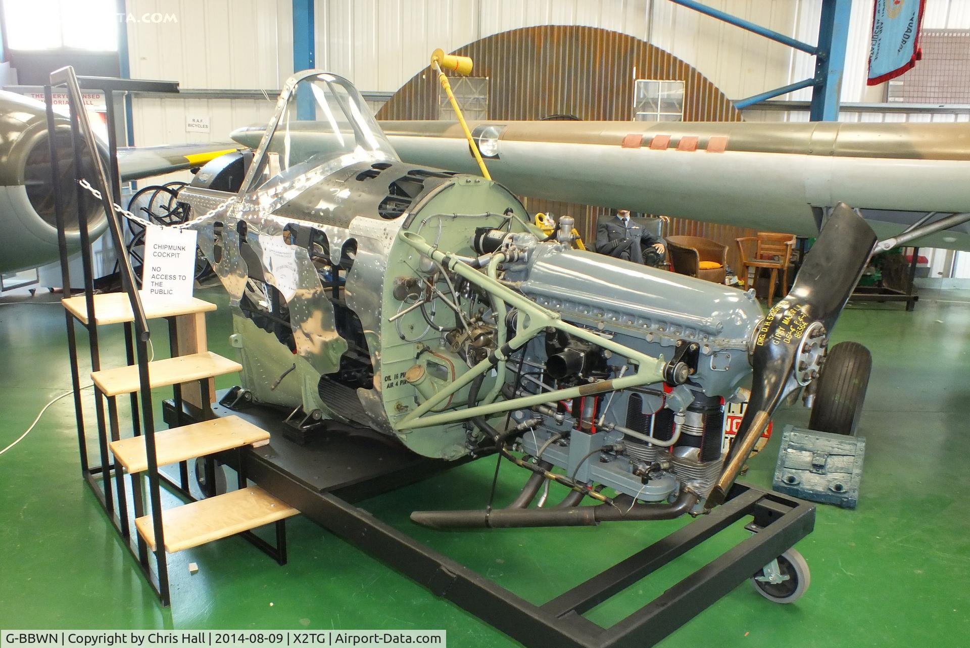 G-BBWN, 1952 De Havilland DHC-1 Chipmunk T.10 C/N C1/0913, at the Tangmere Military Aviation Museum