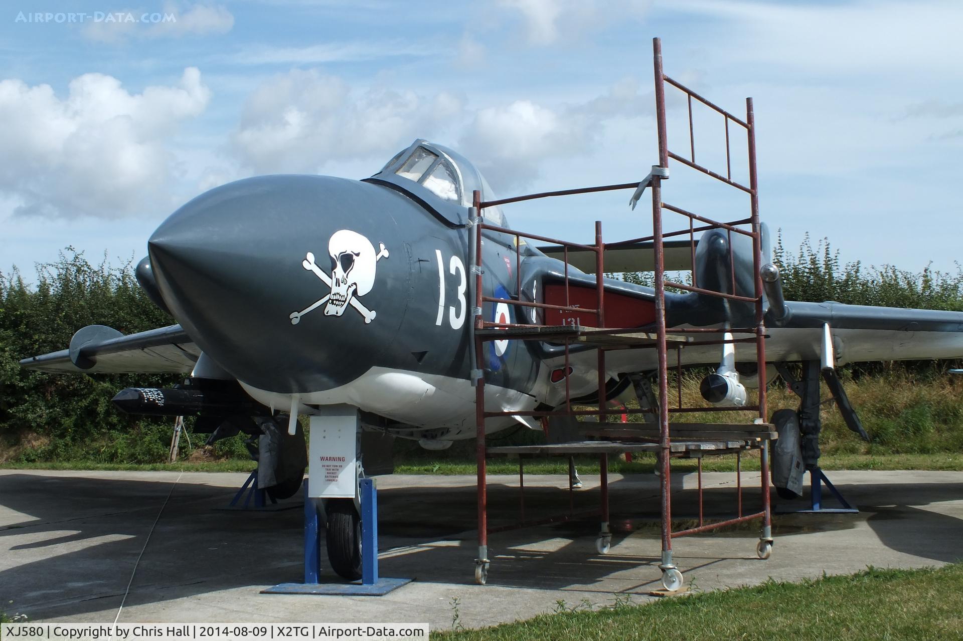 XJ580, 1960 De Havilland DH-110 Sea Vixen FAW.2 C/N 10062, at the Tangmere Military Aviation Museum