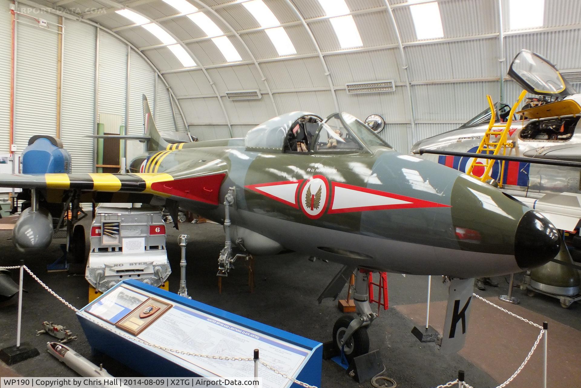 WP190, 1955 Hawker Hunter F.5 C/N S4/U/3041, at the Tangmere Military Aviation Museum