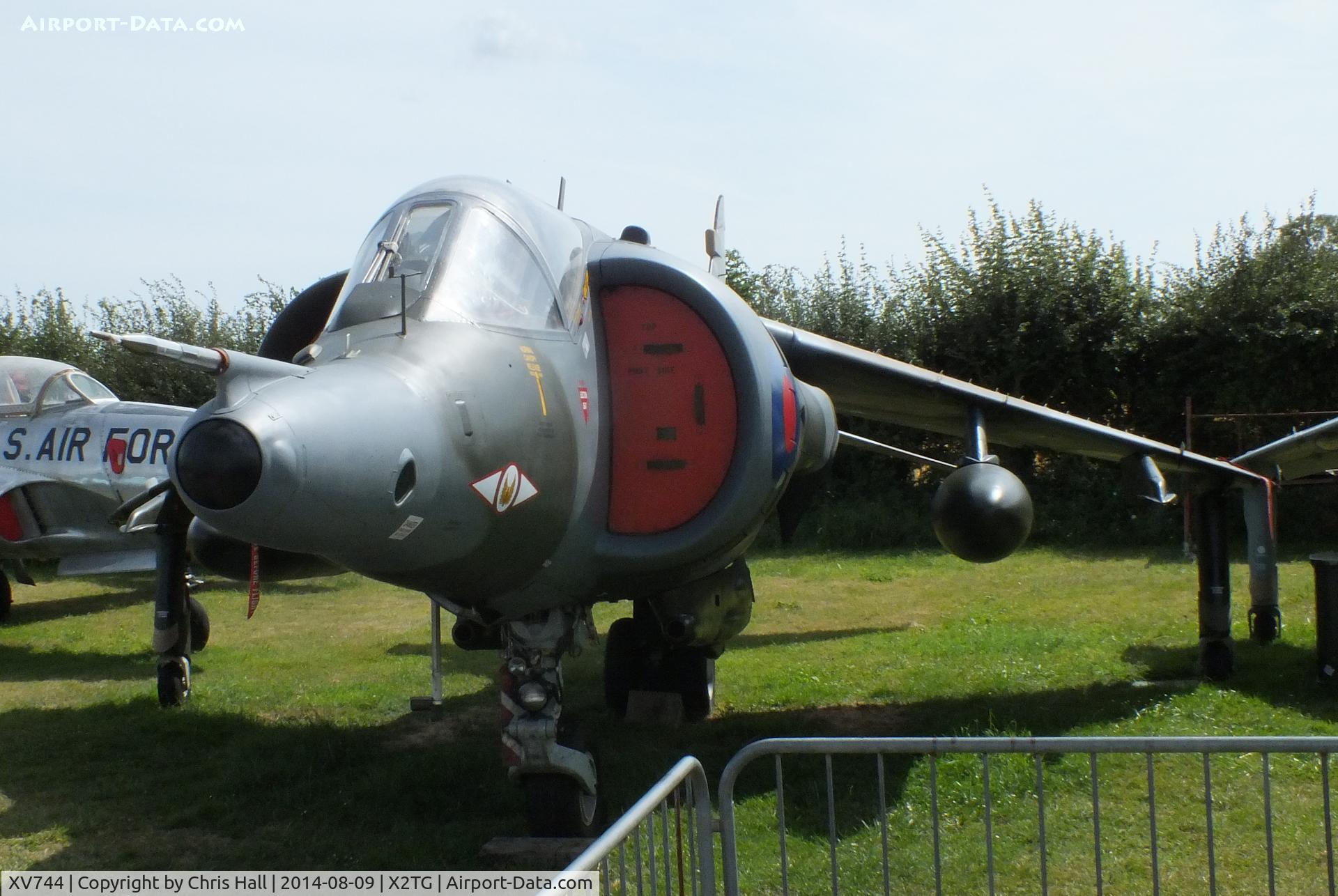 XV744, 1969 Hawker Siddeley Harrier GR.3 C/N 712007, at the Tangmere Military Aviation Museum
