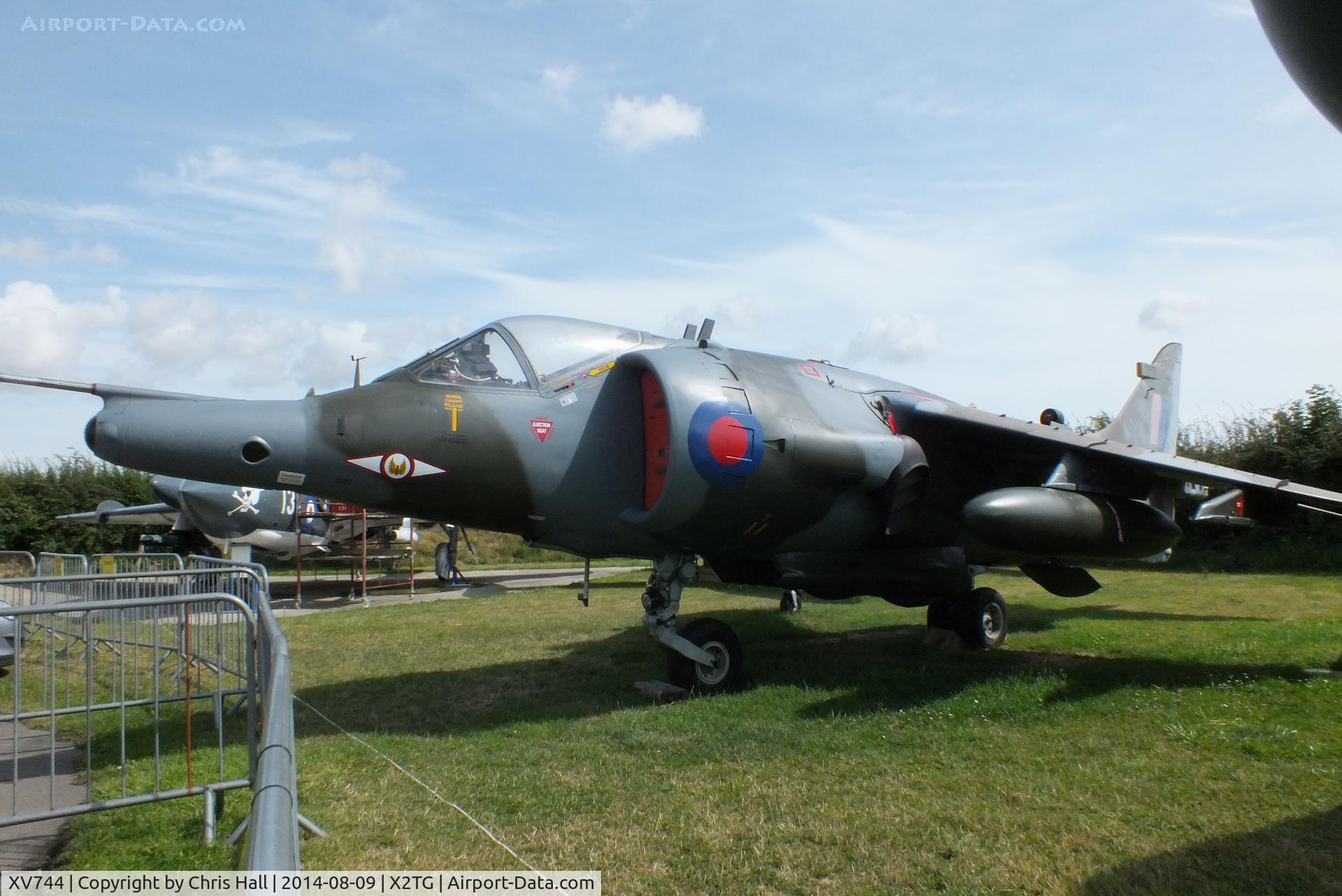 XV744, 1969 Hawker Siddeley Harrier GR.3 C/N 712007, at the Tangmere Military Aviation Museum