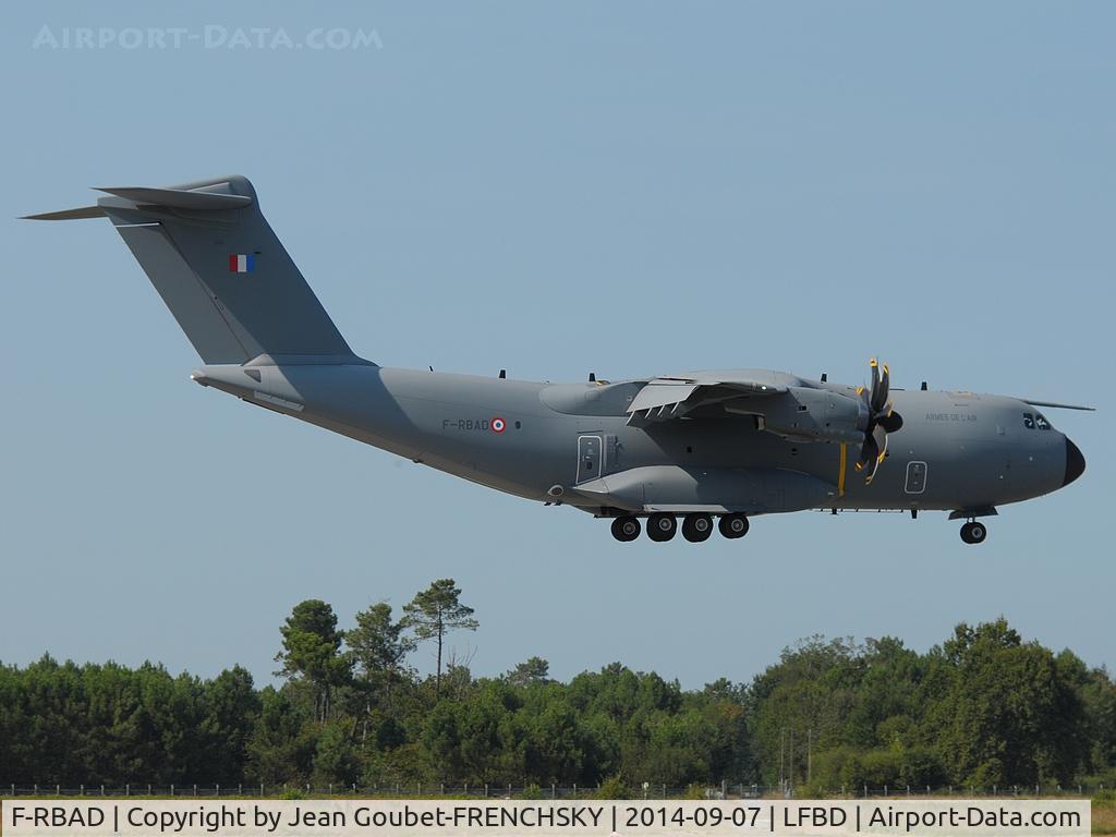 F-RBAD, 2014 Airbus A400M Atlas C/N 011, ex EC-401