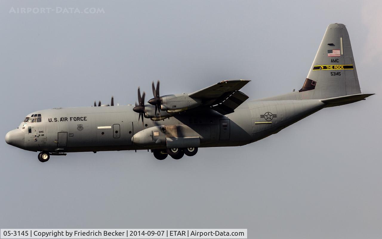 05-3145, 2005 Lockheed Martin C-130J-30 Super Hercules C/N 382-5569, on final RW26