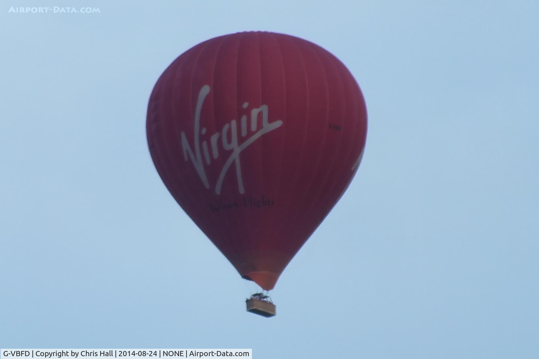G-VBFD, 2006 UltraMagic N-250 C/N 250/46, floating over the Cambridgeshire countryside