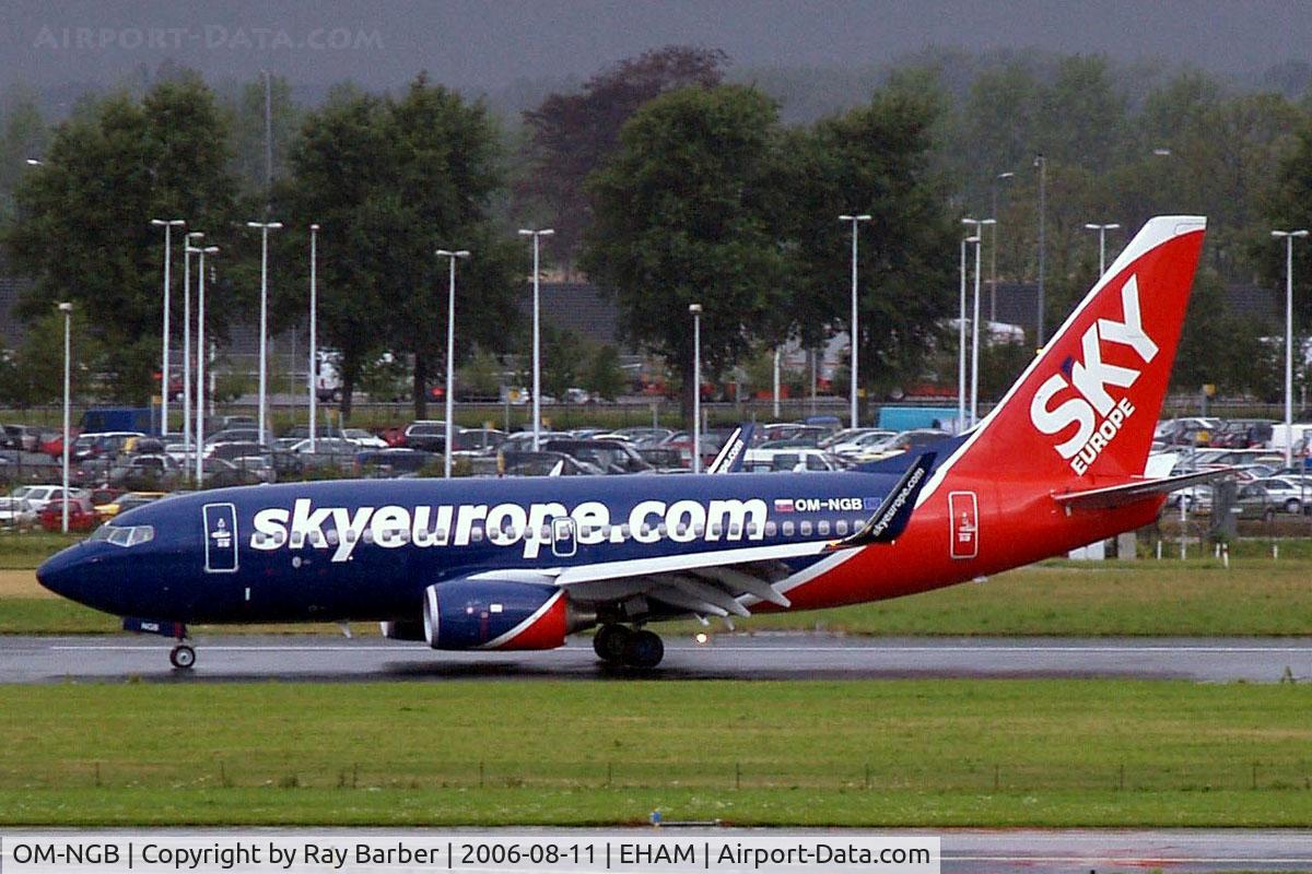 OM-NGB, 2005 Boeing 737-76N C/N 32695, Boeing 737-76N [32695] (SkyEurope Airlines) Amsterdam-Schiphol~PH 11/08/2006