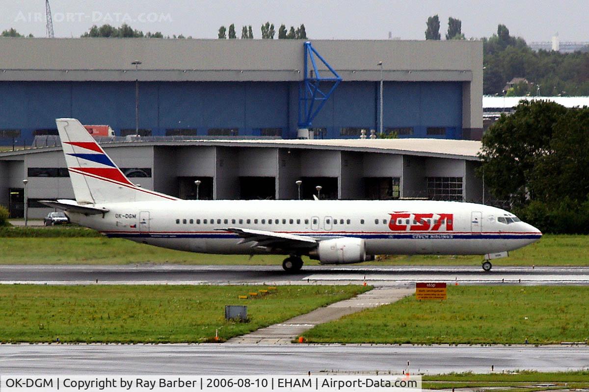 OK-DGM, 1998 Boeing 737-45S C/N 28473, Boeing 737-45S [28473] (CSA Czech Airlines) Amsterdam-Schiphol~PH 10/08/2006