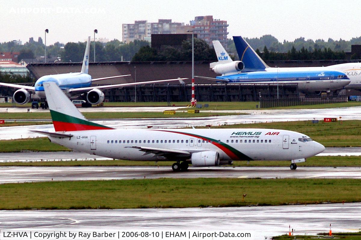 LZ-HVA, 1992 Boeing 737-4Y0 C/N 26066, Boeing 737-4Y0 [26066] (Hemus Air) Amsterdam-Schiphol~PH 10/08/2006