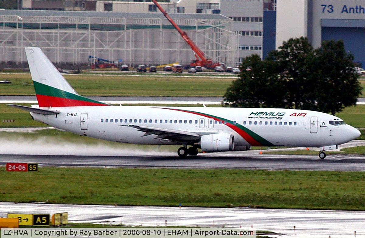 LZ-HVA, 1992 Boeing 737-4Y0 C/N 26066, Boeing 737-4Y0 [26066] (Hemus Air) Amsterdam-Schiphol~PH 10/08/2006