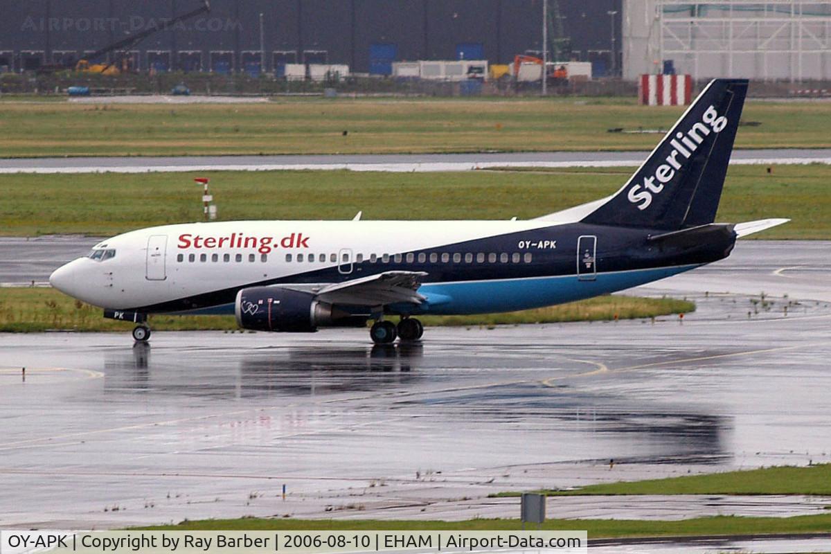 OY-APK, 1997 Boeing 737-5L9 C/N 28995, Boeing 737-5L9 [28995] (Sterling Airlines) Amsterdam-Schiphol~PH 10/08/2006