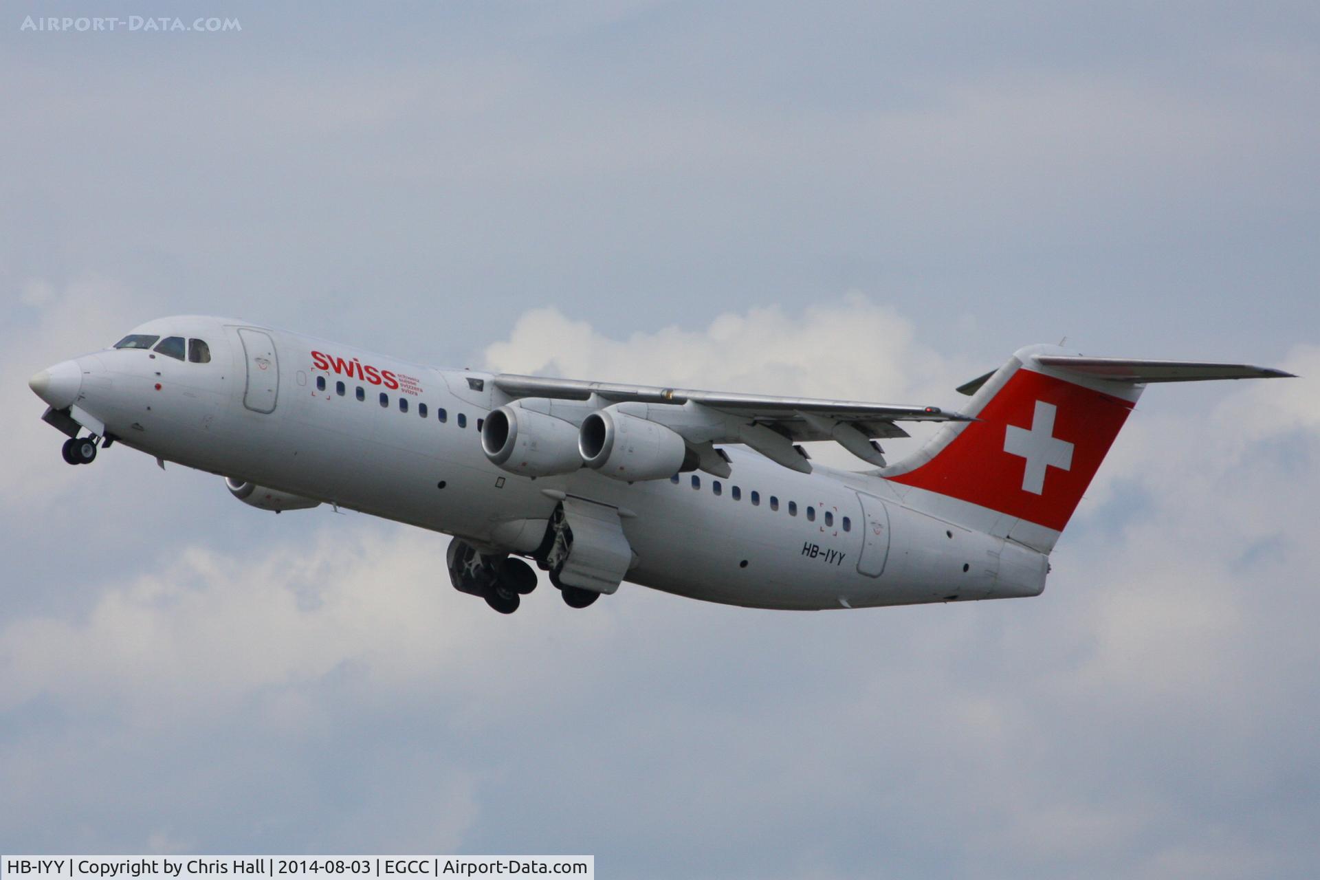 HB-IYY, 1998 British Aerospace Avro 146-RJ100 C/N E3339, Swiss International Air Lines