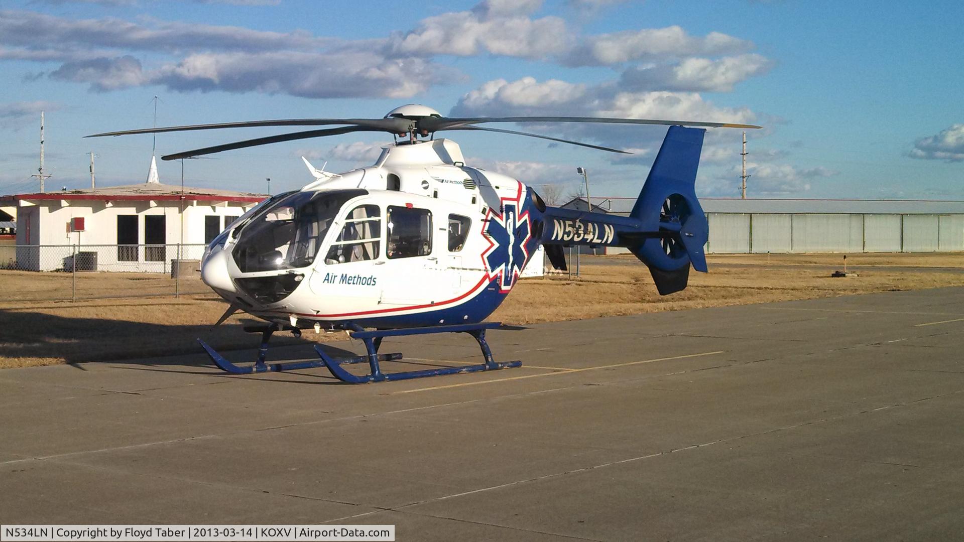 N534LN, Eurocopter EC-135P-2 C/N 0453, On the ramp