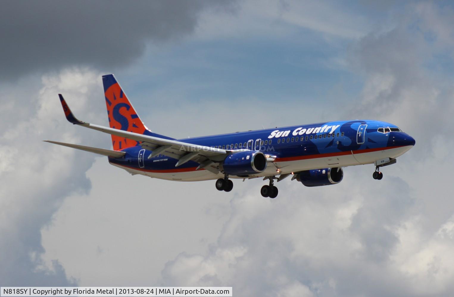 N818SY, 2007 Boeing 737-8BK C/N 29646, Sun Country 737-800