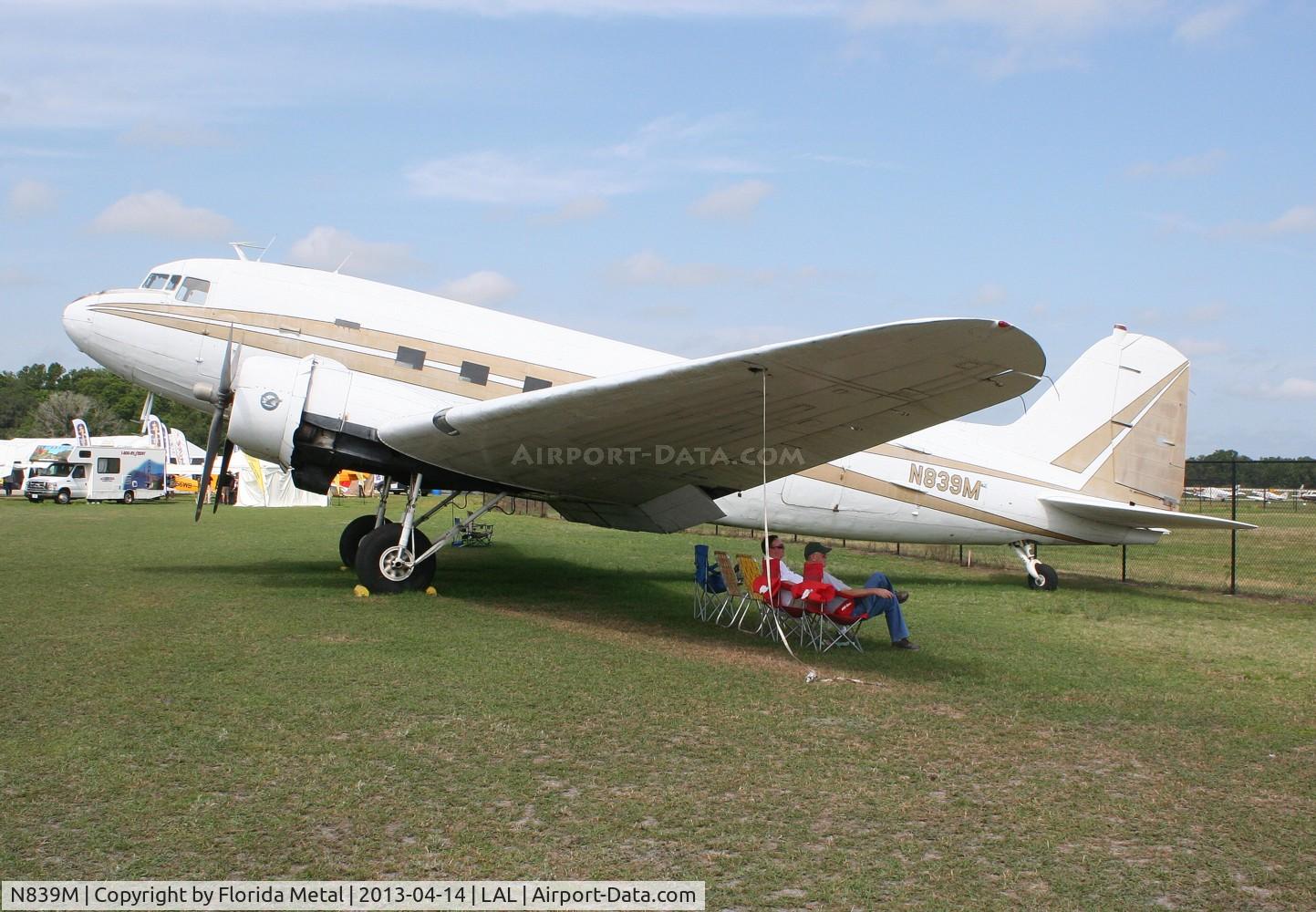 N839M, 1943 Douglas VC-47A Skytrain C/N 20166, C-47 (DC-3) at Sun N Fun