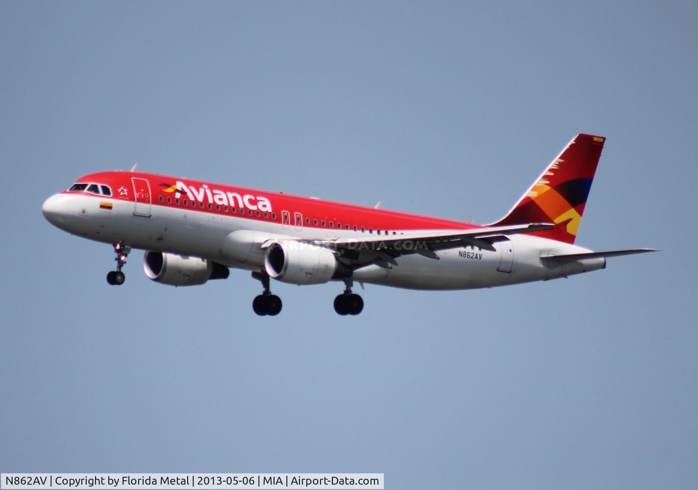 N862AV, 2011 Airbus A320-214 C/N 4862, Avianca A320