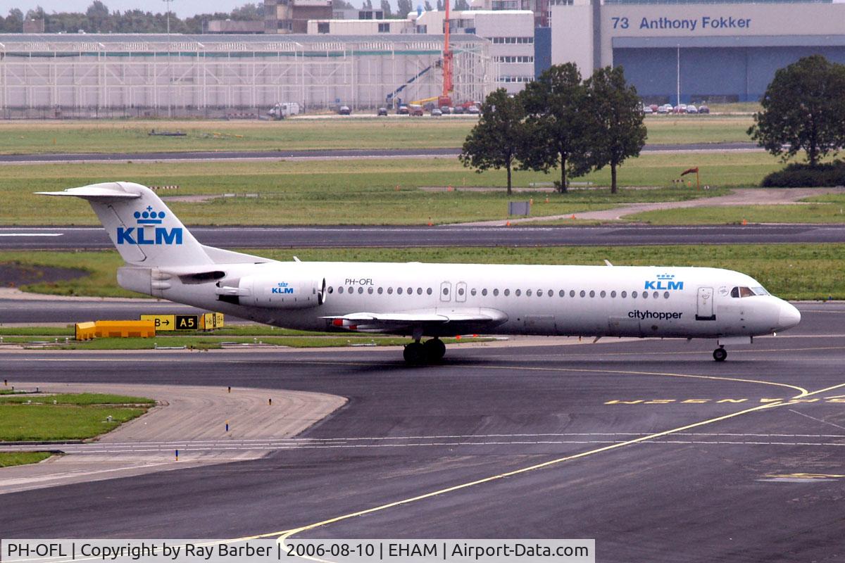 PH-OFL, 1993 Fokker 100 (F-28-0100) C/N 11444, Fokker 100 [11444] (KLM cityhopper) Amsterdam-Schiphol~PH 10/08/2006