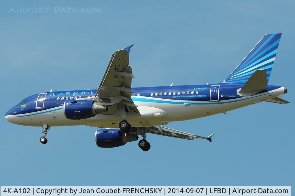 4K-A102, 2005 Airbus ACJ319 (A319-115/CJ) C/N 2487, AZAL landing 23 from Bakou