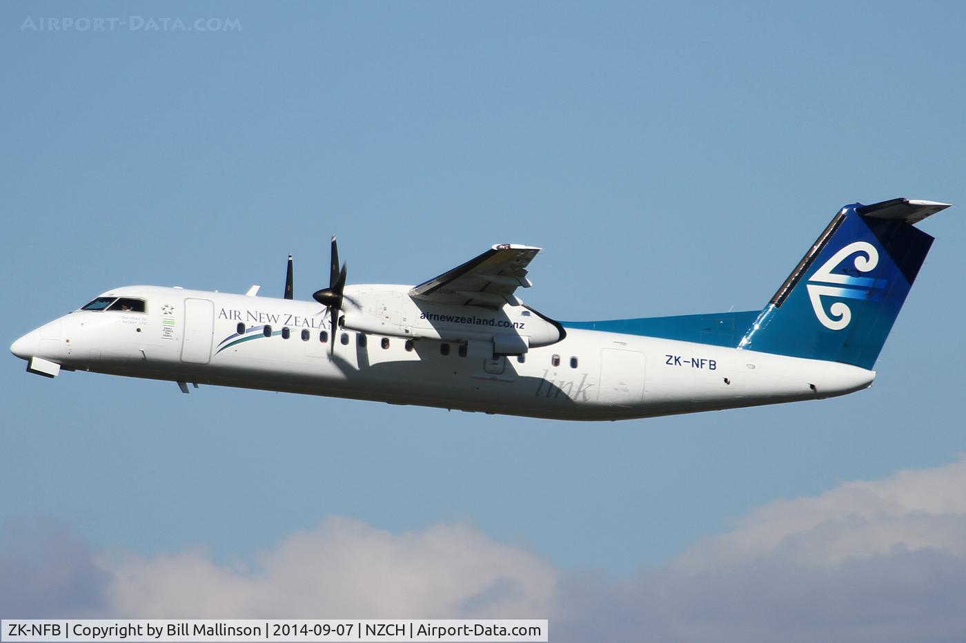 ZK-NFB, 2009 De Havilland Canada DHC-8-311 Dash 8 C/N 670, away from 02