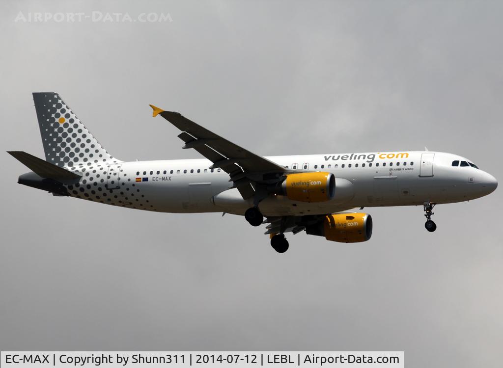 EC-MAX, 2010 Airbus A320-214 C/N 4478, Landing rwy 07R