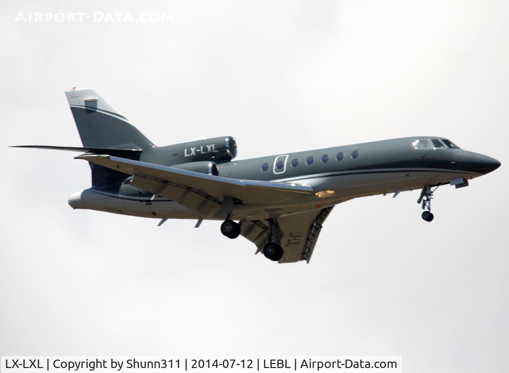 LX-LXL, 2001 Dassault Falcon 50EX C/N 315, Landing rwy 07R