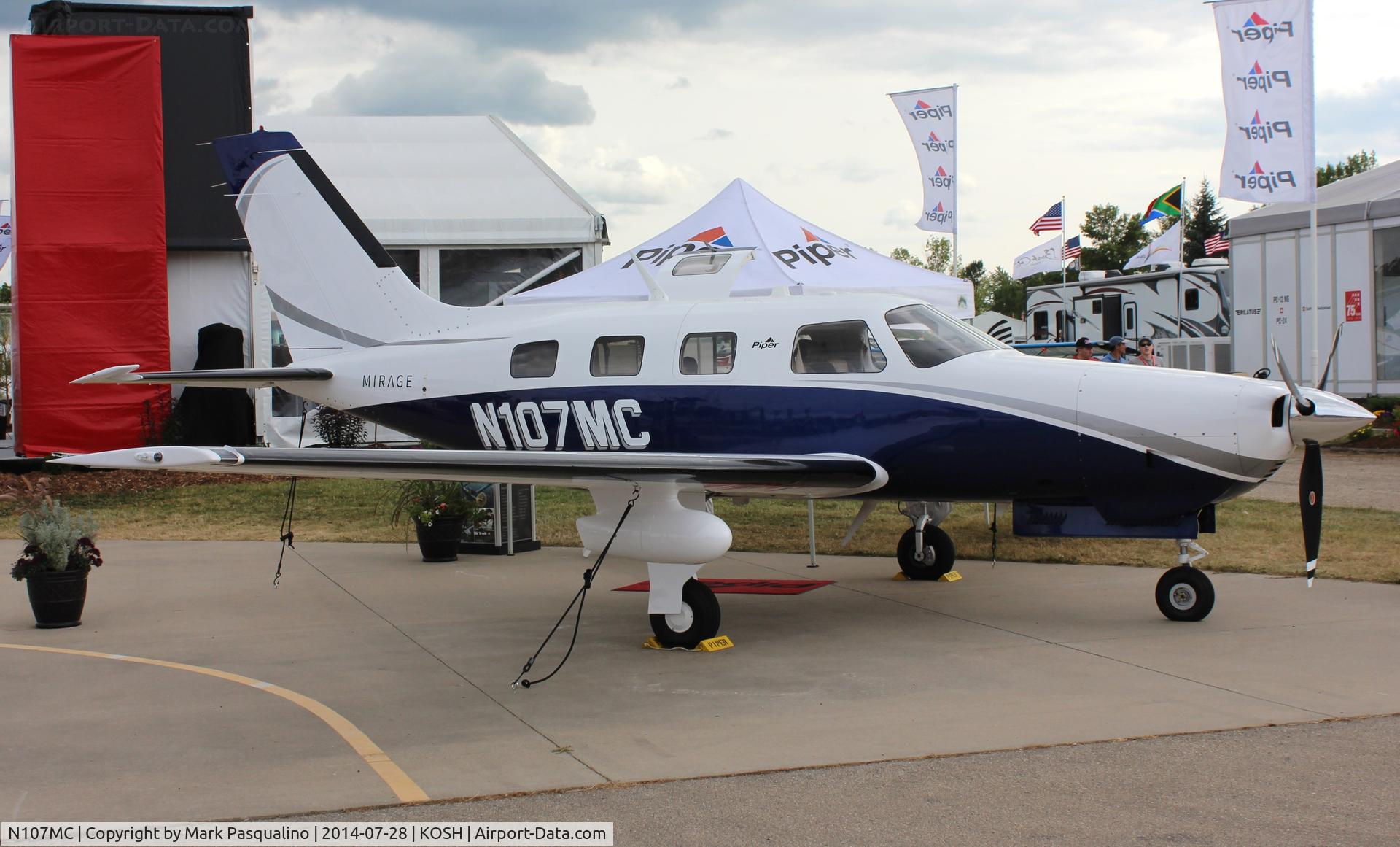 N107MC, 2013 Piper PA-46-350P Malibu Mirage C/N 4646609, Piper PA 46-350P
