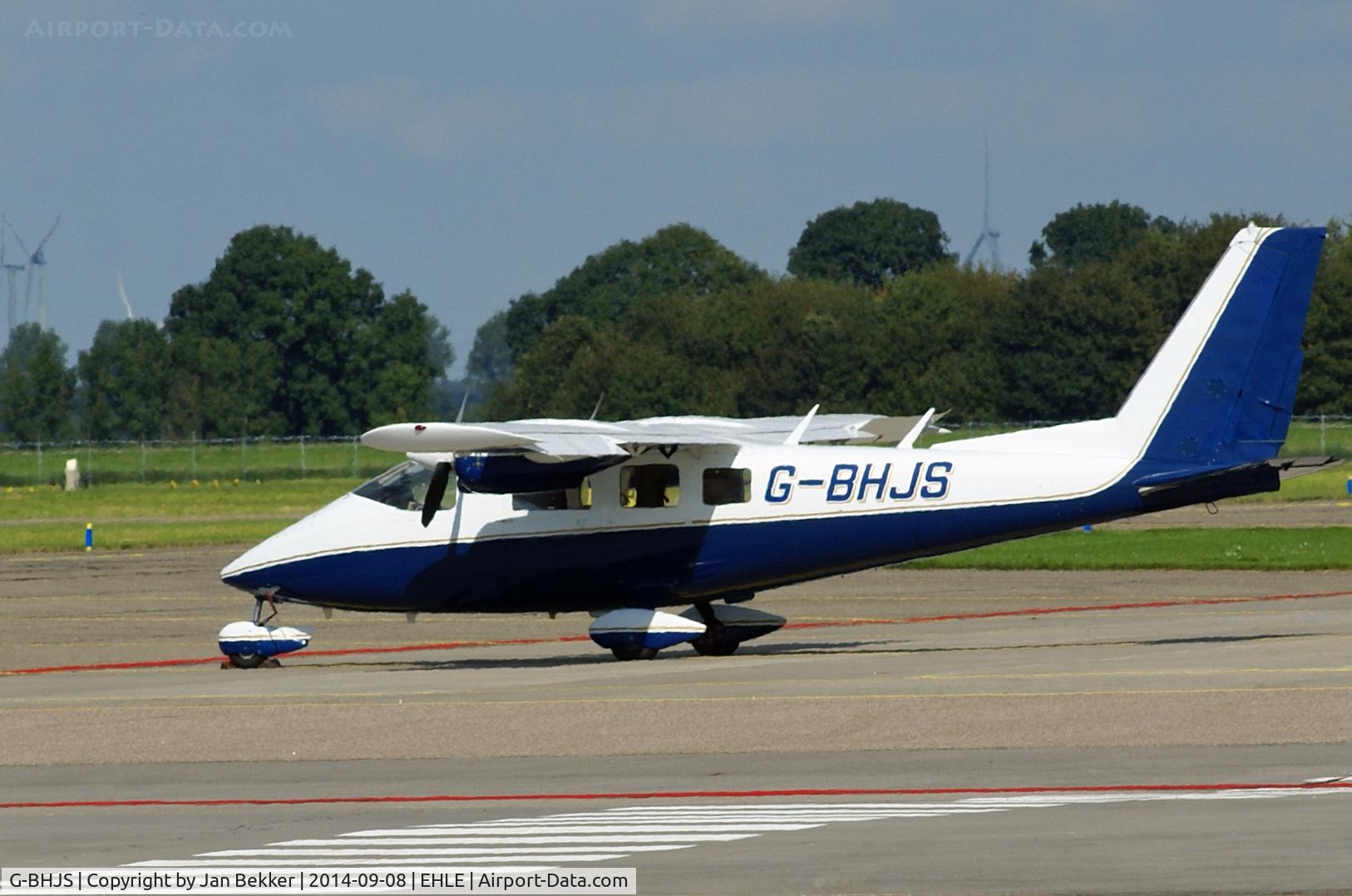 G-BHJS, 1978 Partenavia P-68B C/N 172, Rare visitor at Lelystad Airport