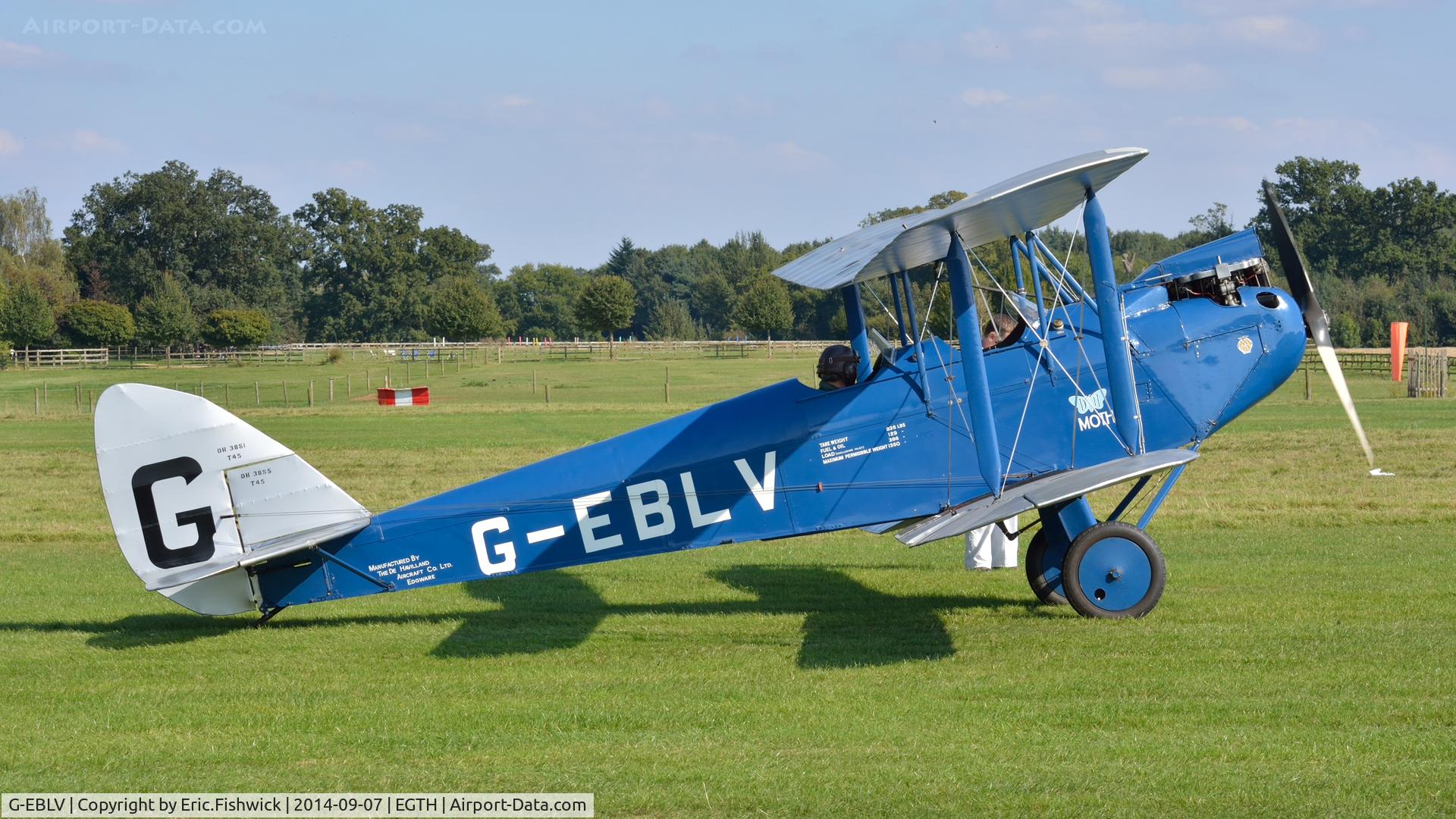 G-EBLV, 1925 De Havilland DH-60 Moth C/N 188, 2. G-EBLV at Shuttleworth Pagent Airshow, Sep. 2014.